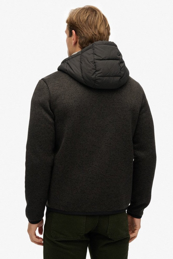 Superdry Hooded Knit Hybrid Jacket M5012293A