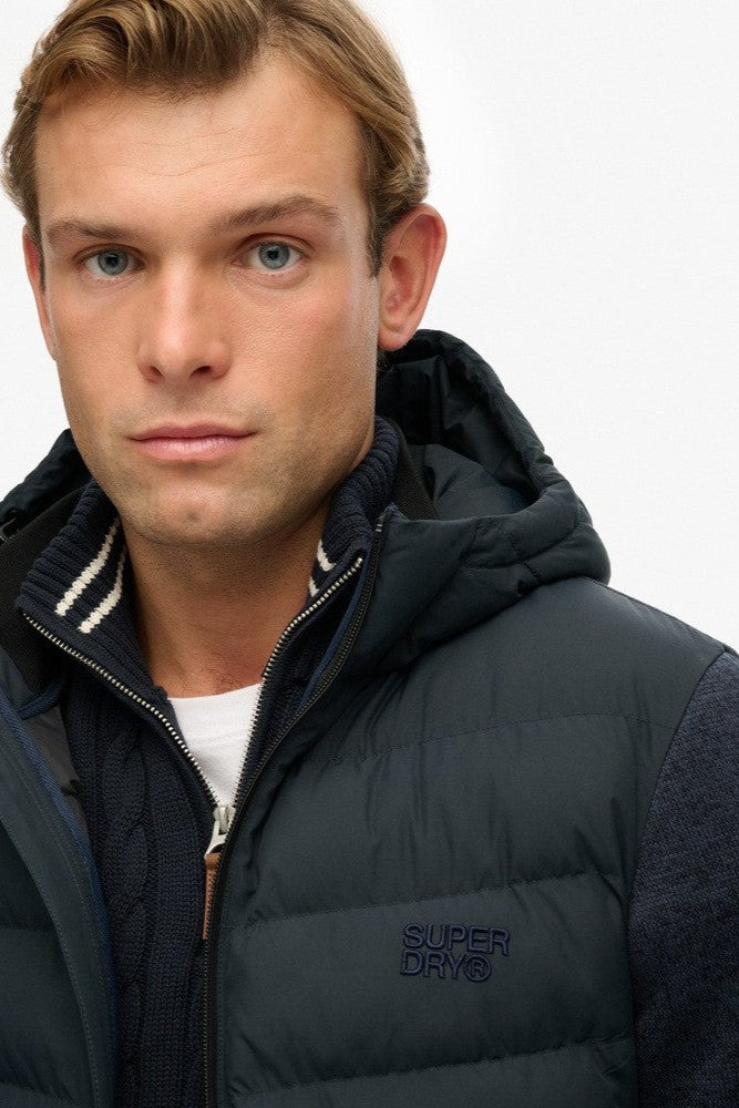 Superdry Hooded Knit Hybrid Jacket M5012293A