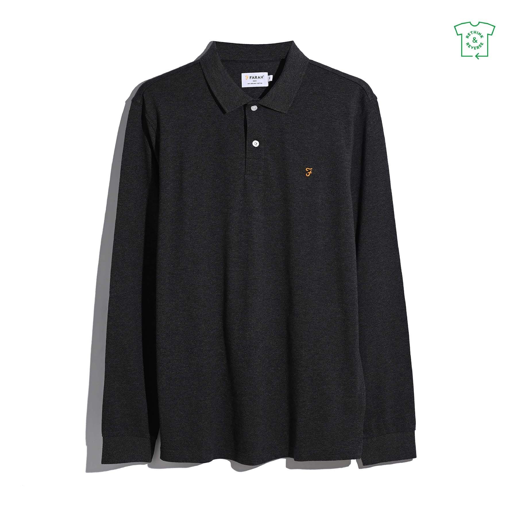 Farah Cunningham Long Sleeve Polo Shirt