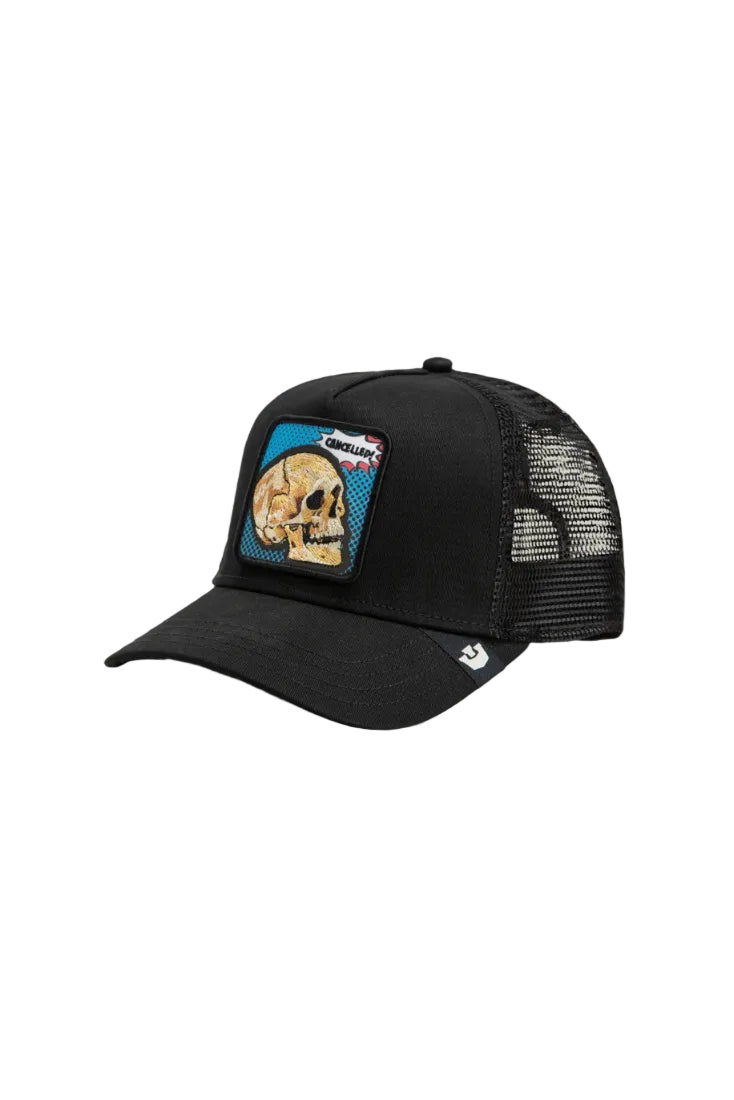 Goorin Bros Cancelled Skull Trucker Hat