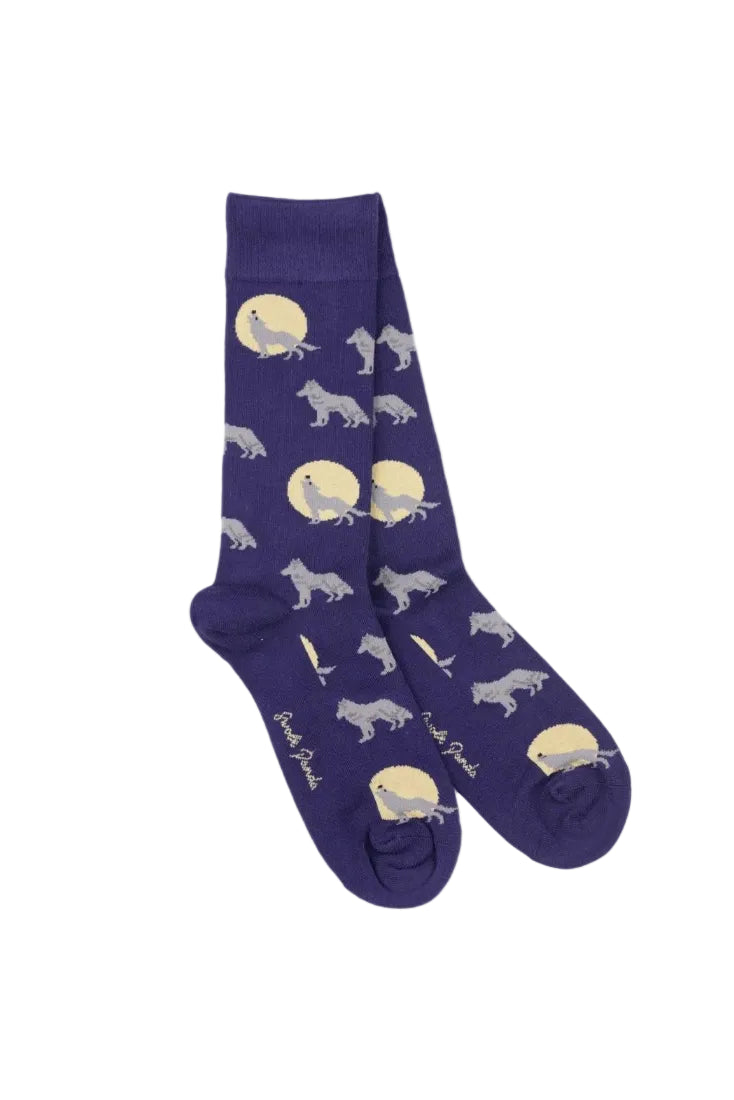 Swole Panda Bamboo Socks SP542 Wolf