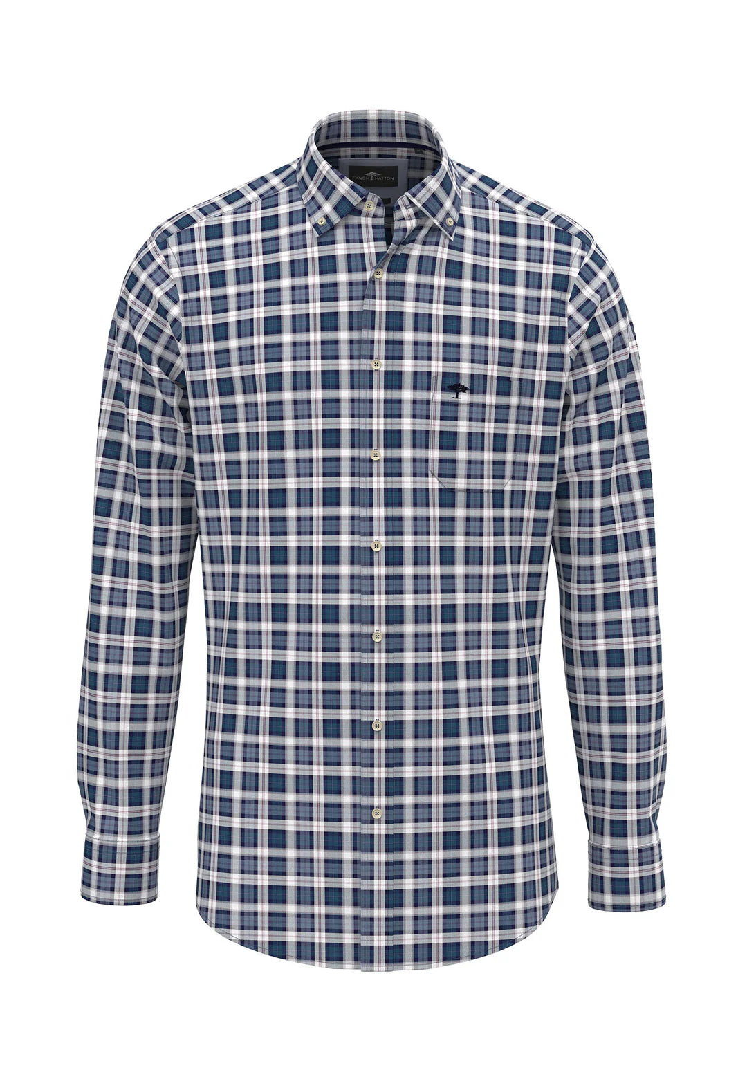 Fynch Hatton Regular Fit Check Shirt 1409 8040