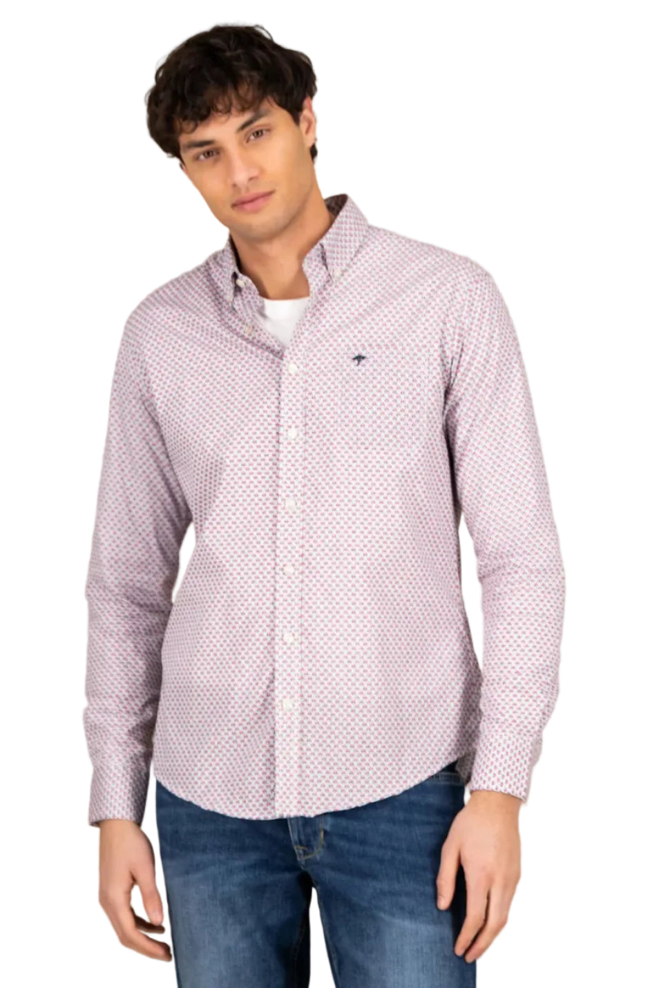 Fynch Hatton Combi Print Regular Fit Shirt 1412 5380