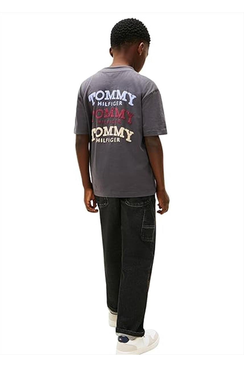 Tommy Hilfiger Kids Washed Faded Graphic T-Shirt