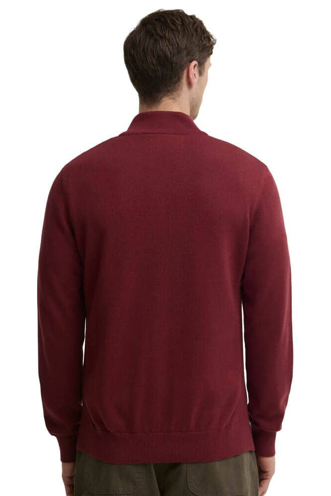 Barbour Cotton Quarter Zip Jumper MKN1074