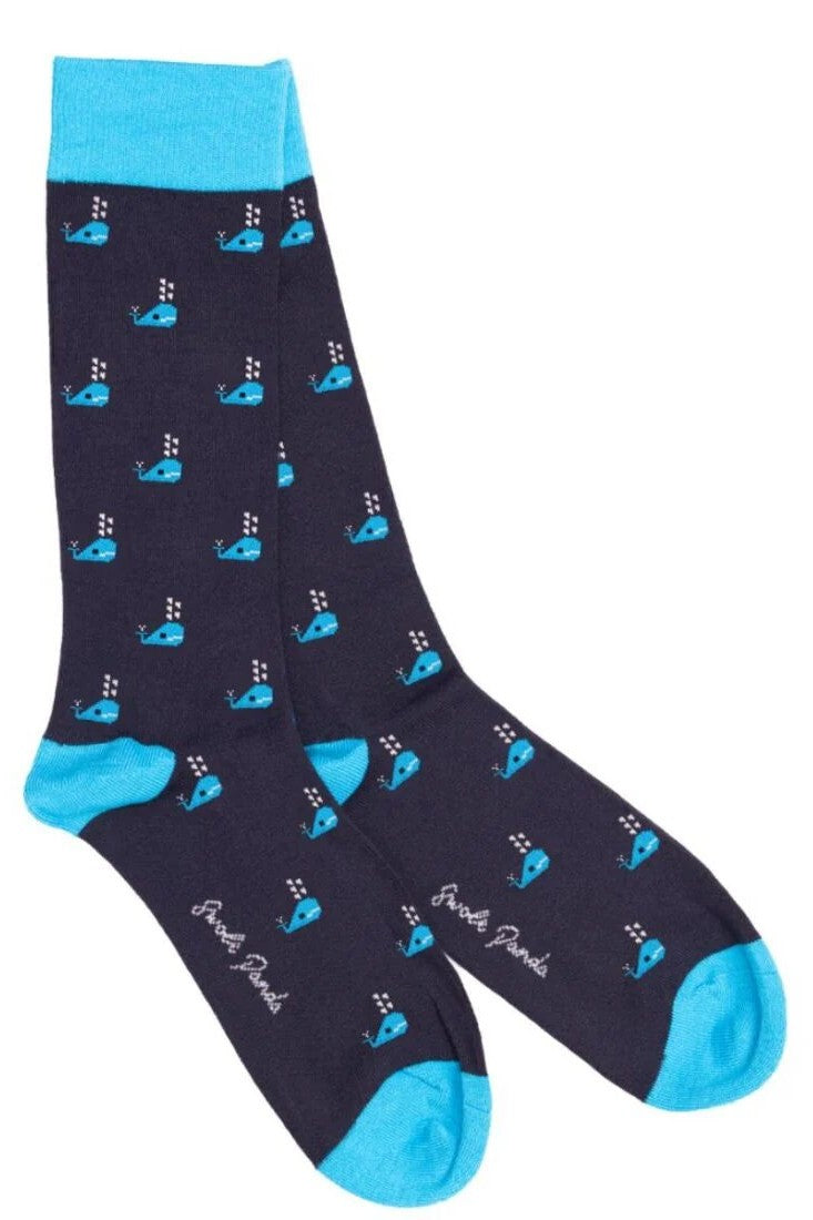 Swole Panda Whale Bamboo Socks SP433