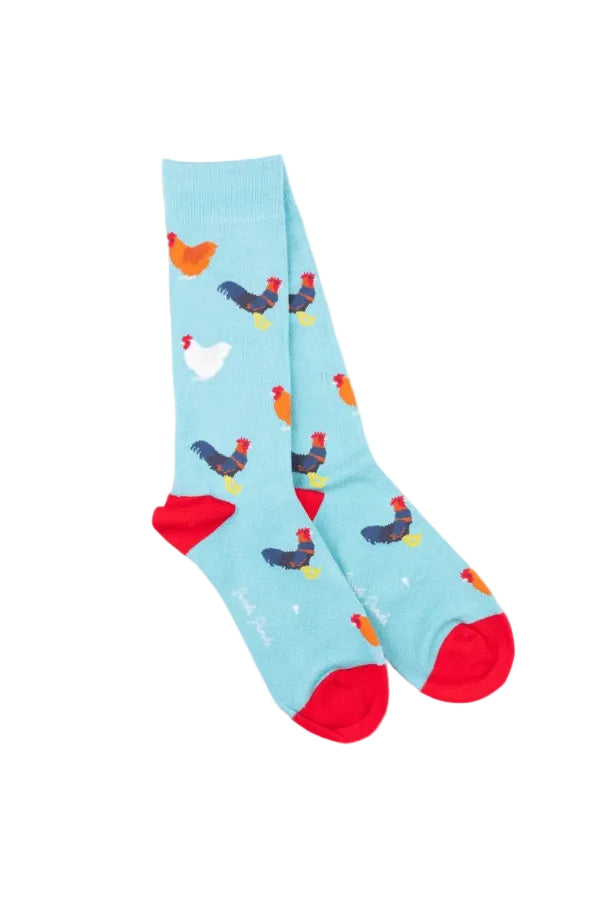 Swole Panda Bamboo Socks SP517 Rooster