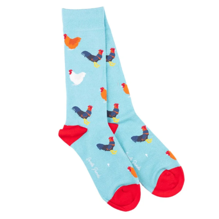 Swole Panda Bamboo Socks SP517 Rooster