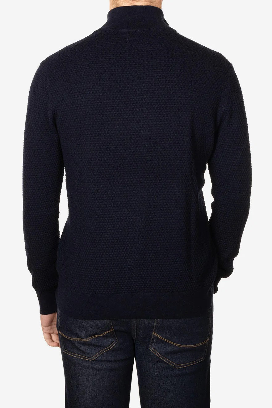 Gant Textured Merino Wool Half Zip 8050263