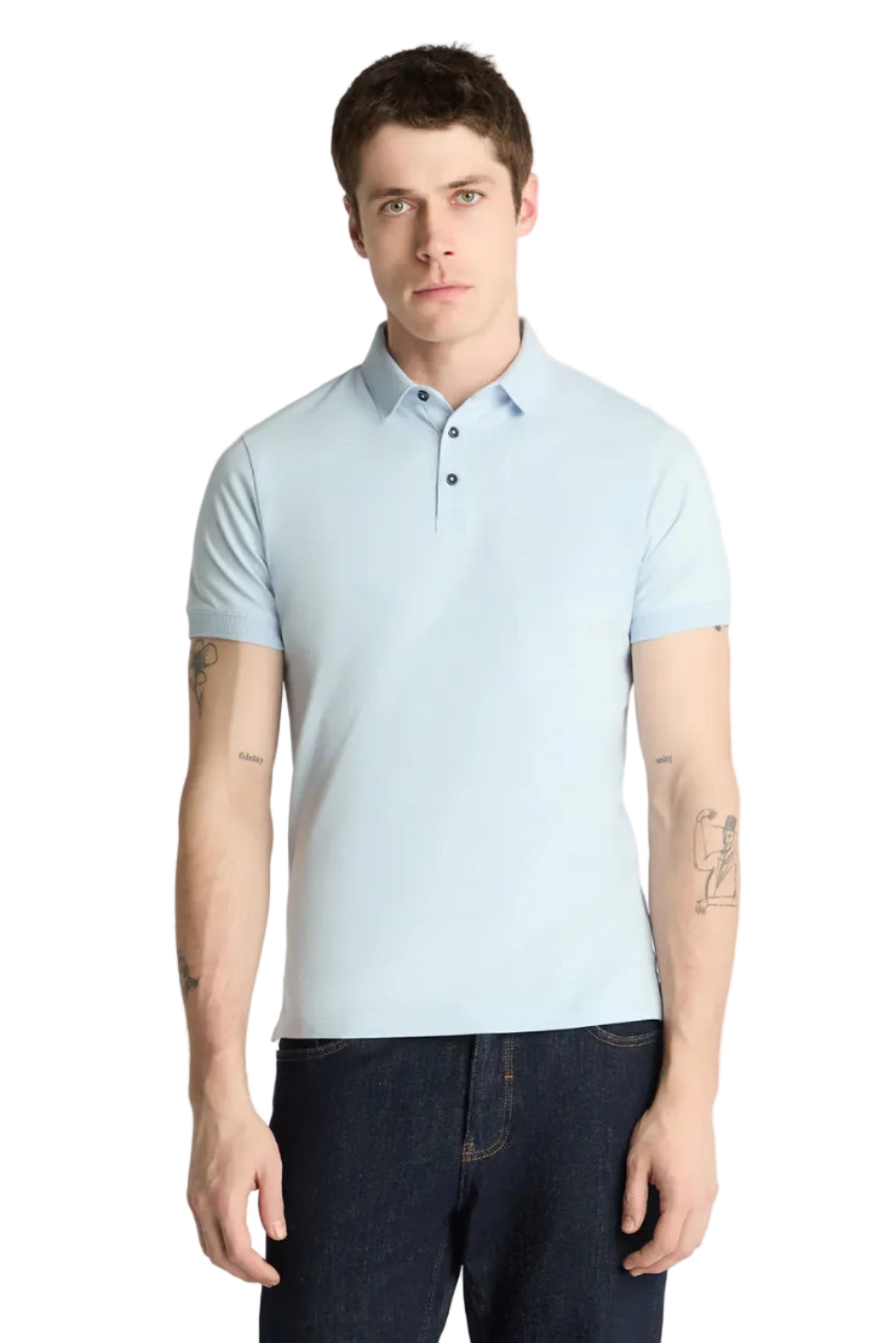 Remus Uomo Tapered Fit Cotton-Stretch Polo Shirt 58724
