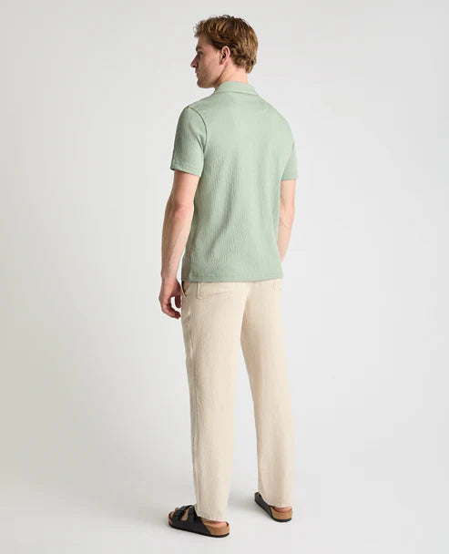 Remus Uomo Cotton Linen Cuban Collar Shirt 58878