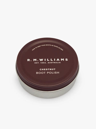 RM Williams Stockman's Leather Boot Polish Chestnut