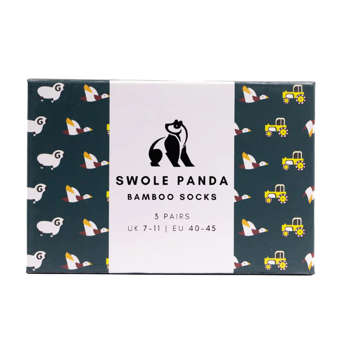 Swole Panda Farm Sock Box
