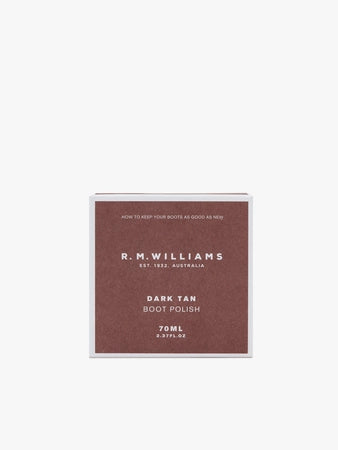 RM Williams Stockman's Leather Boot Polish Dark Tan