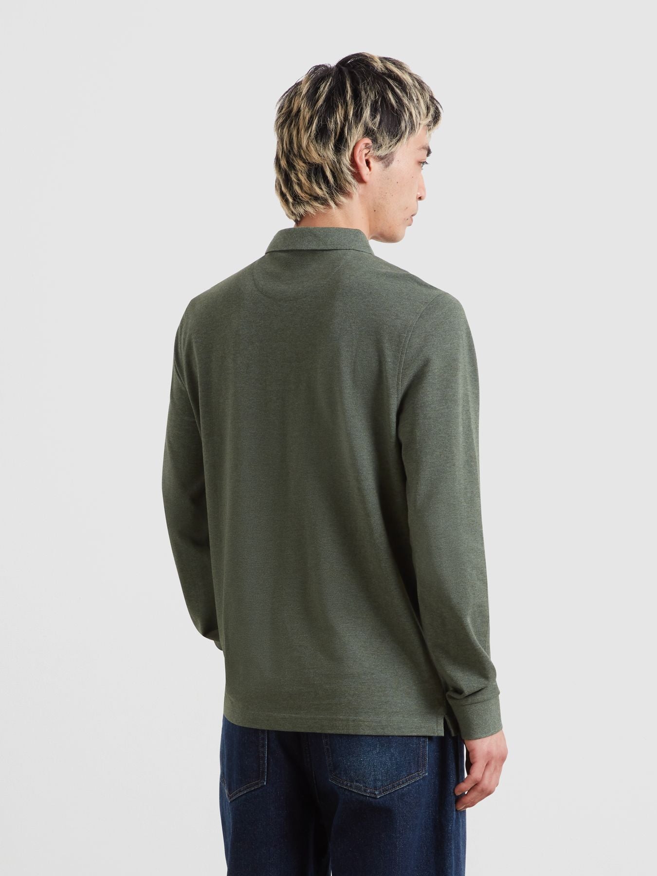 Farah Cunningham Long Sleeve Polo Shirt