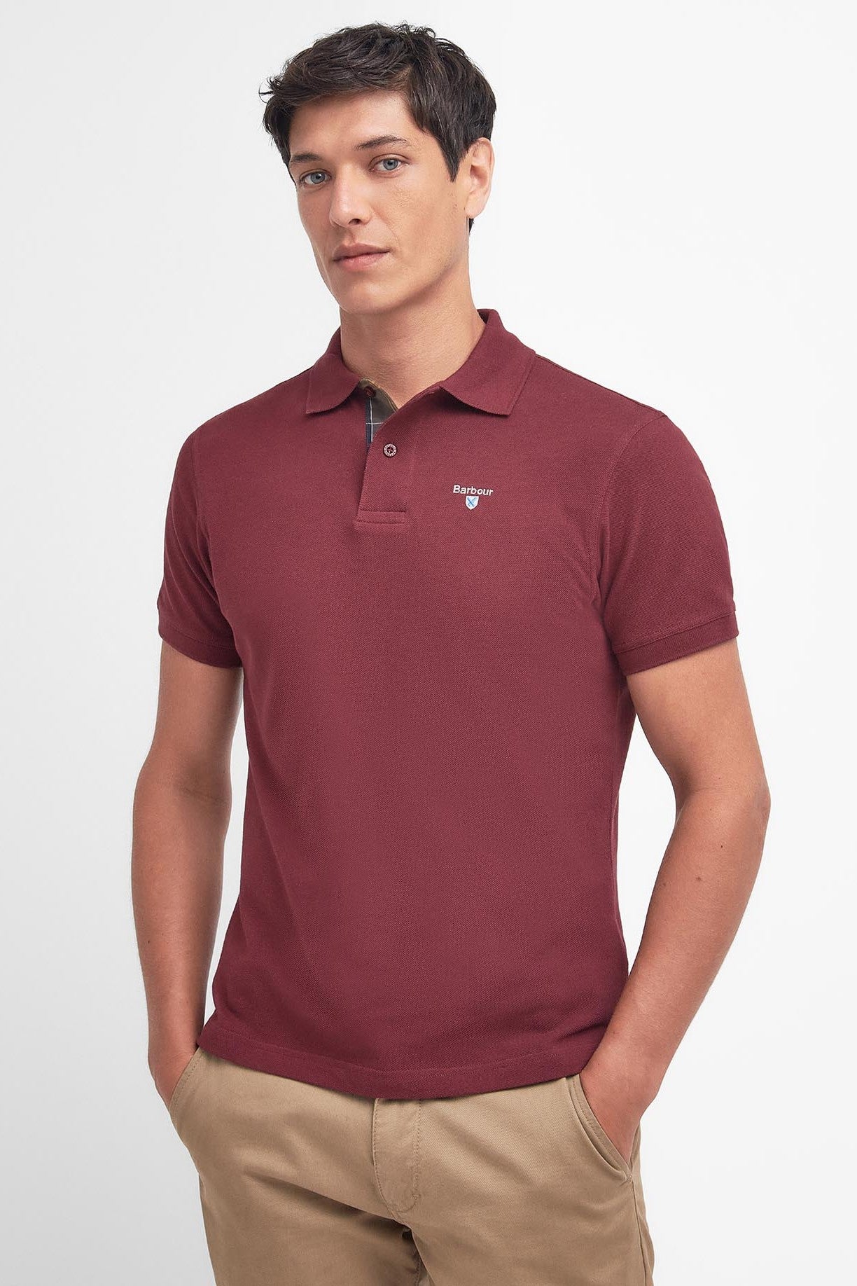 Barbour Tartan Pique Polo Shirt MML0012