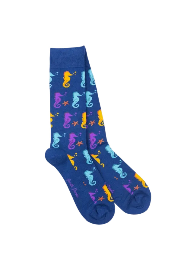 Swole Panda Bamboo Socks SP531 Seahorse