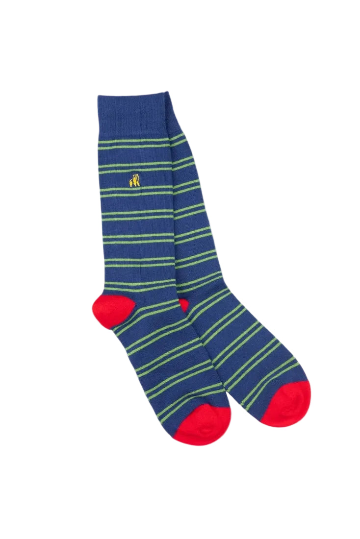 Swole Panda Bamboo Socks SP552 Stripe