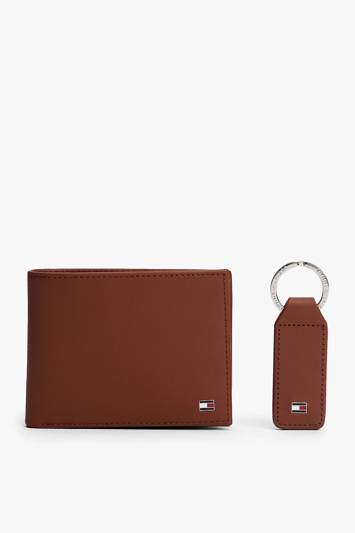 Tommy Hilfiger Leather Wallet & Key Fob Gift Set