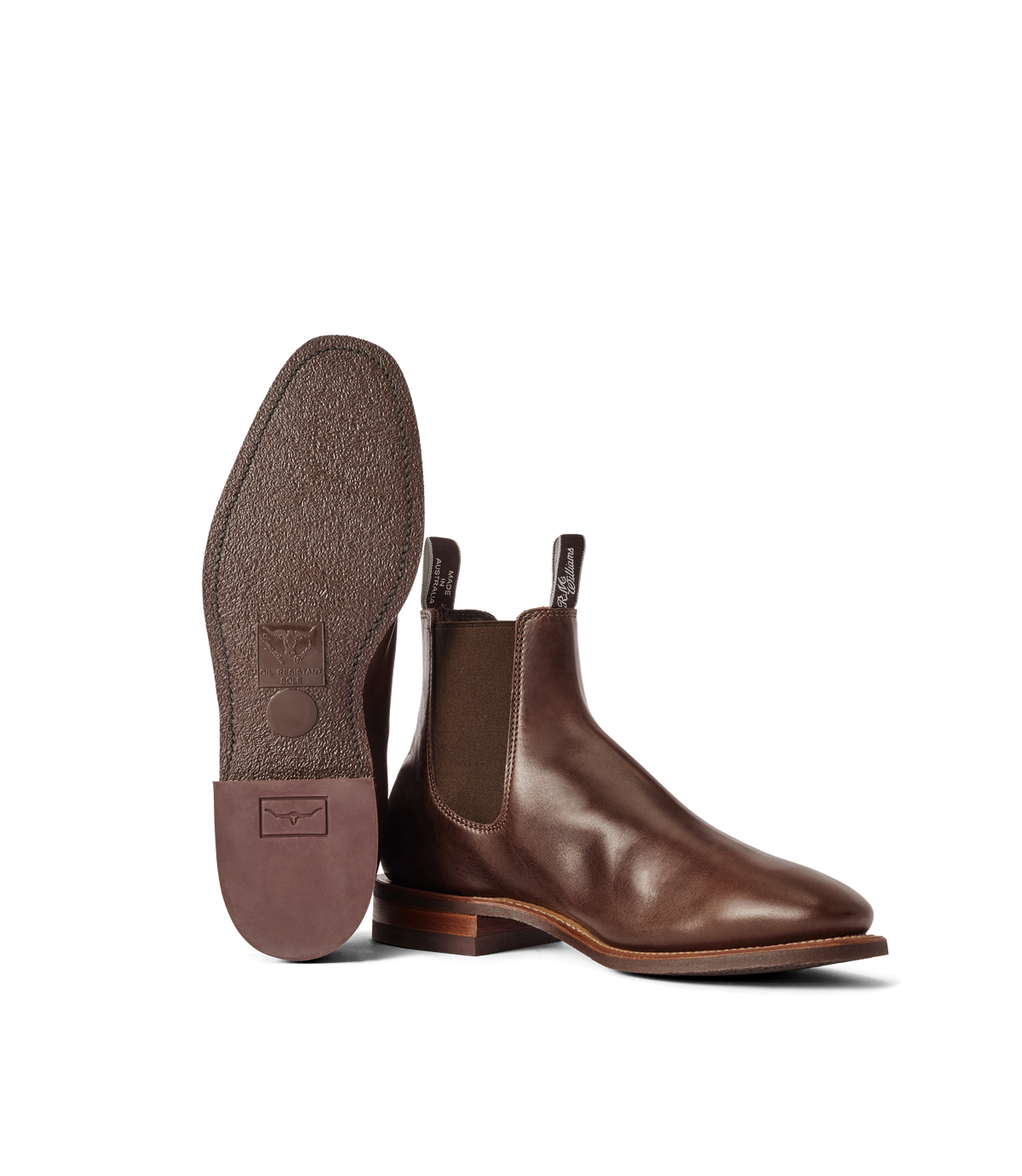 RM Williams Comfort Craftsman Walnut Chelsea Boot