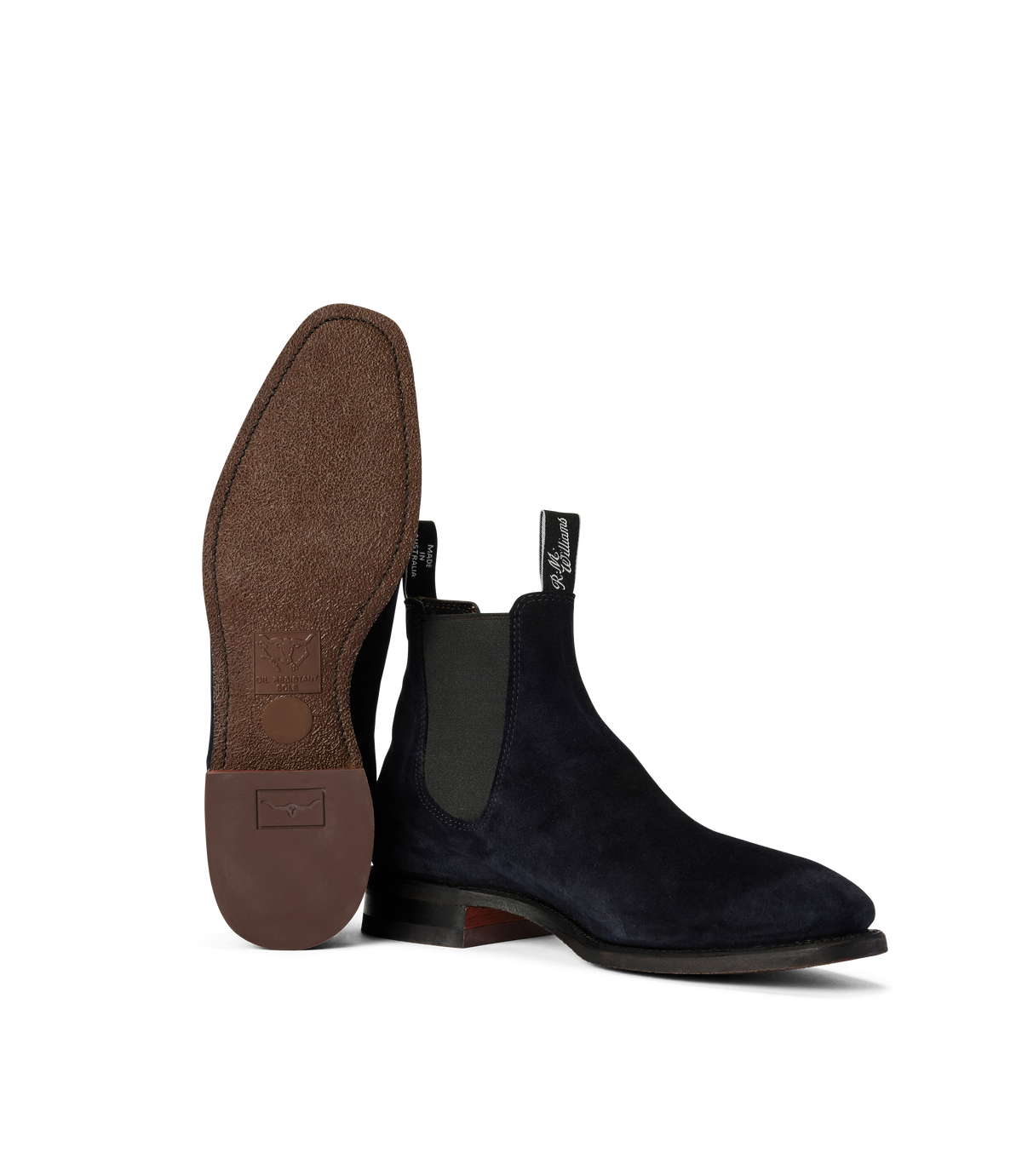 RM Williams Comfort Craftsman Suede Boot Midnight