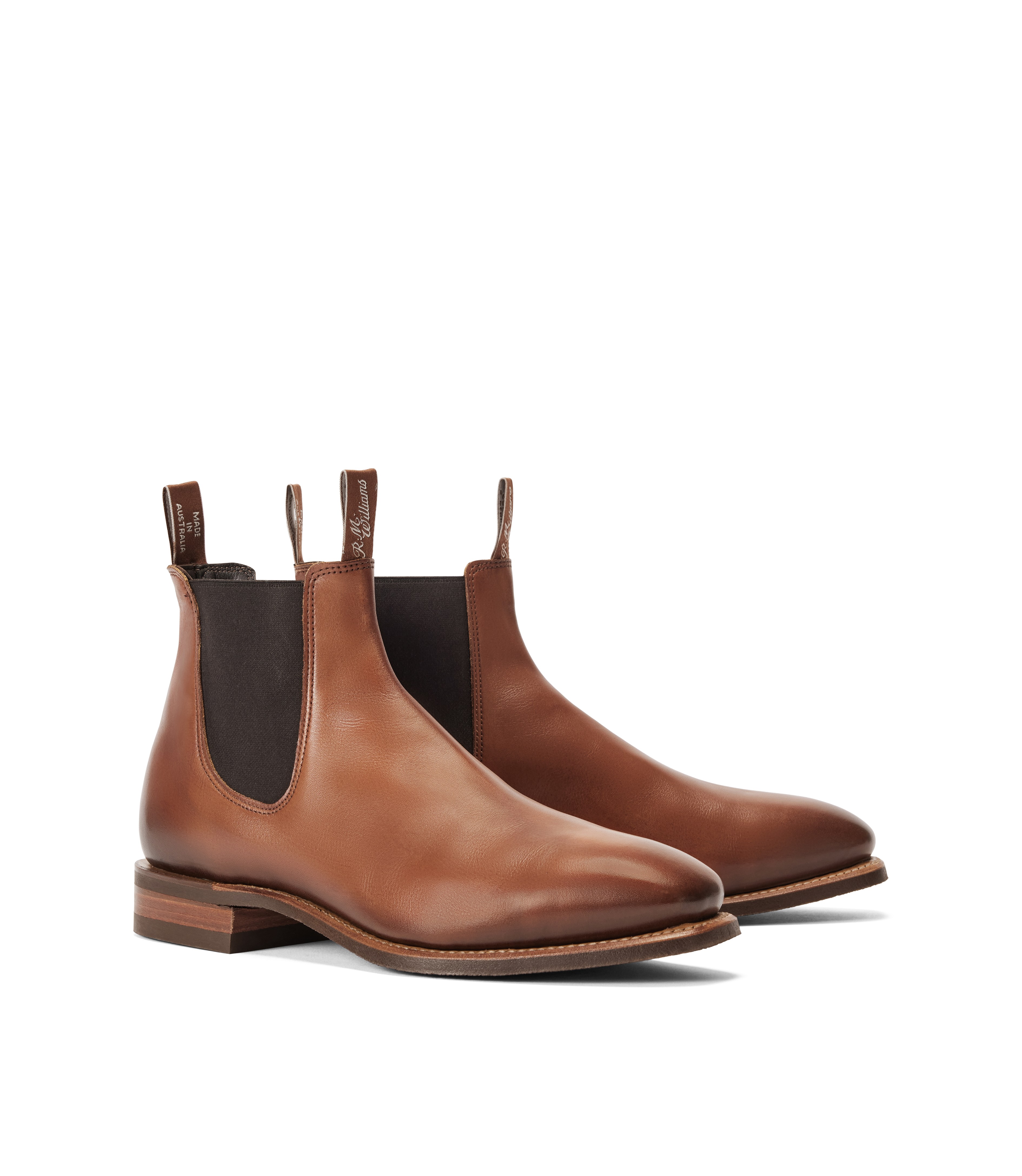 RM Williams Dark Tan Burnished Comfort Craftsman Boot