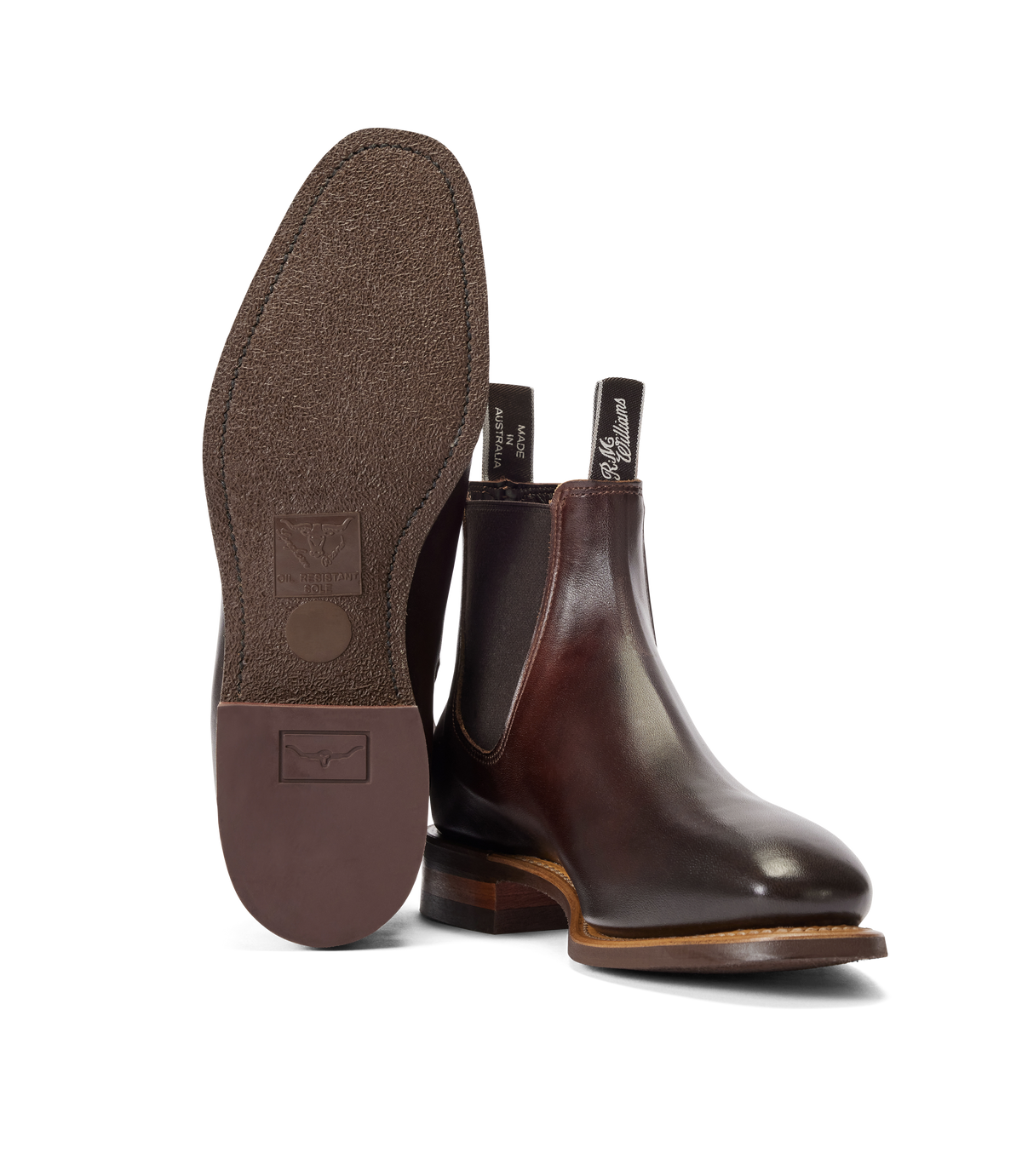 RM Williams Bordeaux Burnished Comfort Craftsman Boot