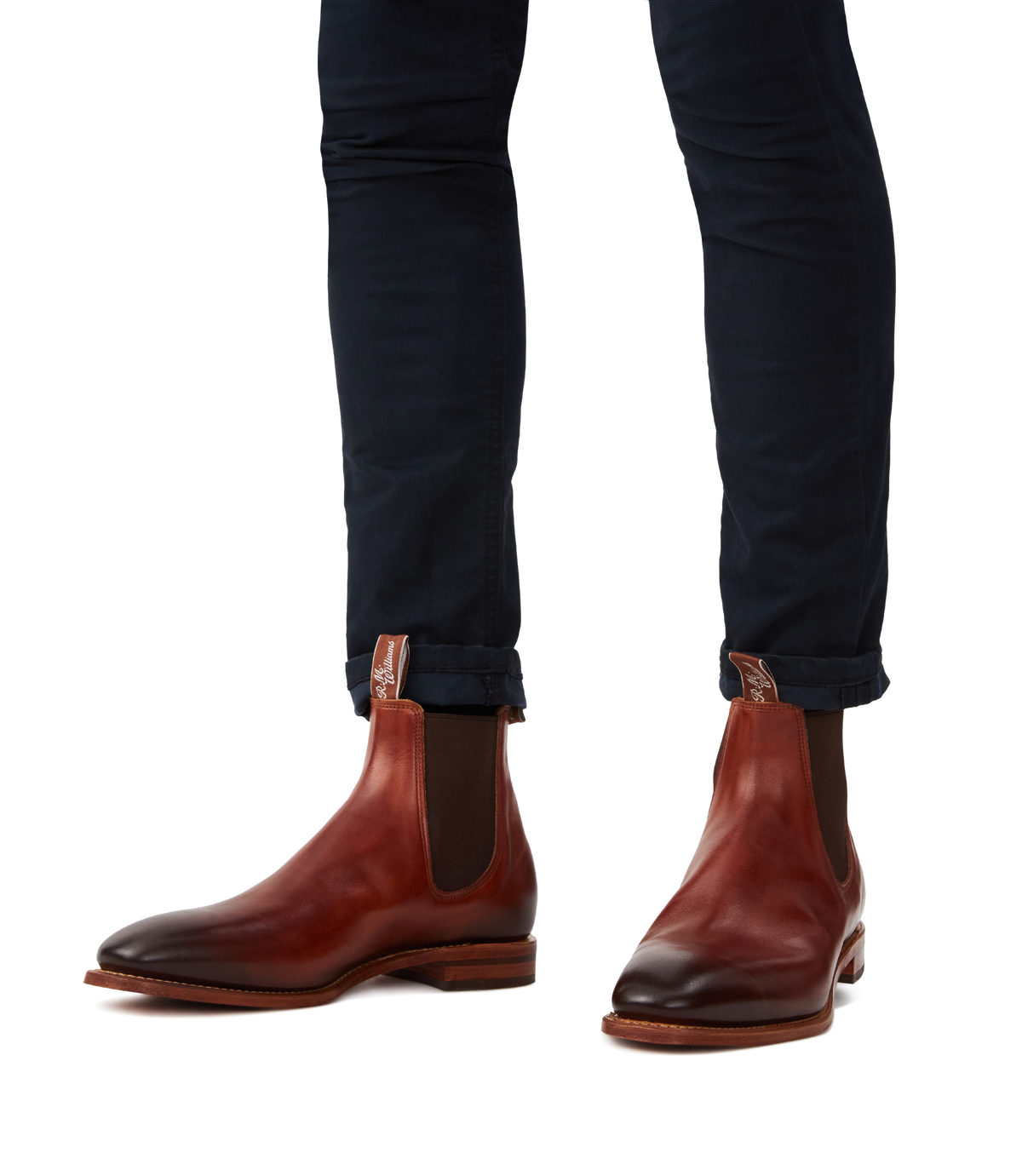 RM Williams Cognac Burnished Comfort Craftsman Boot