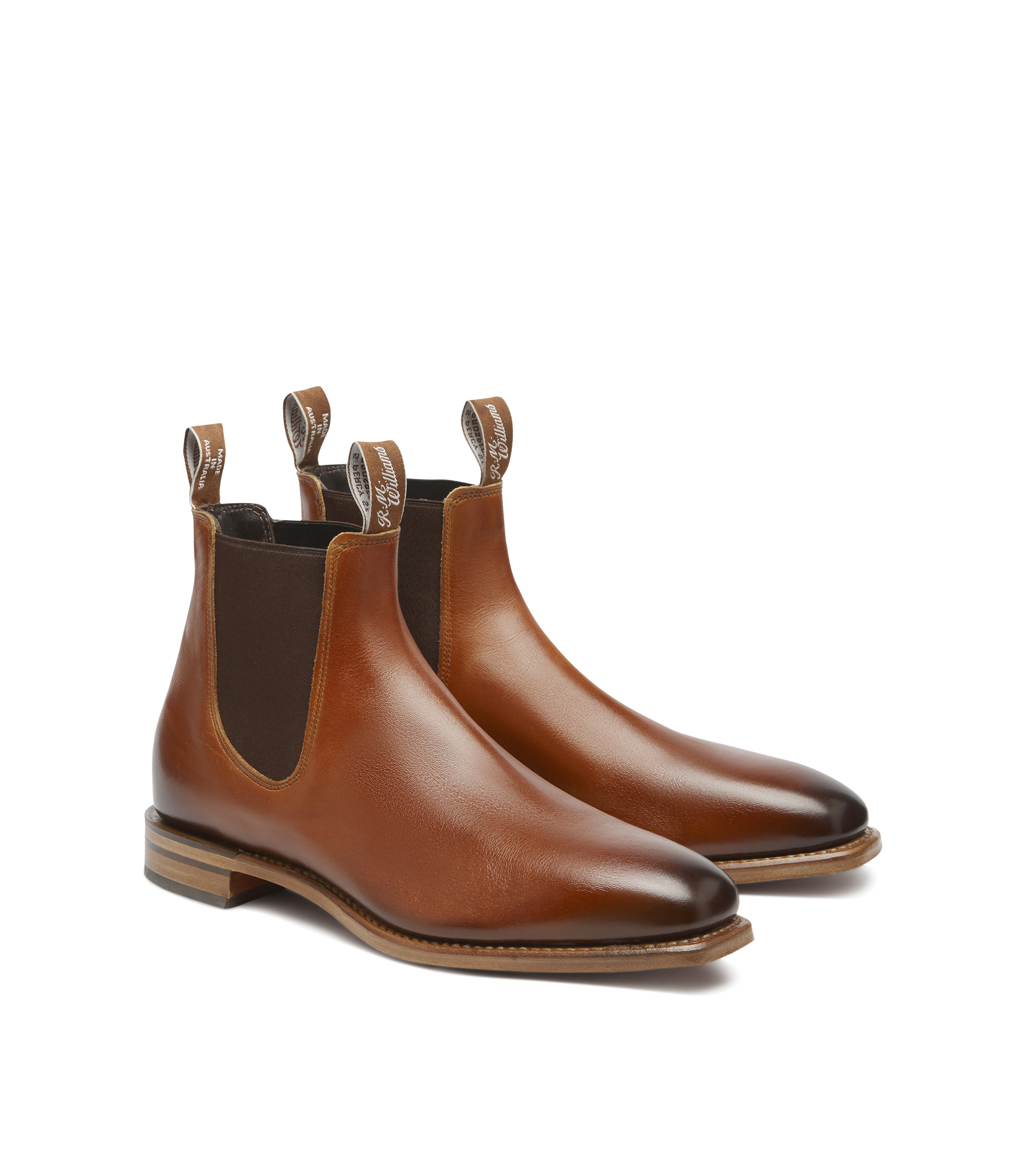 RM Williams Cognac Burnished Comfort Craftsman Boot
