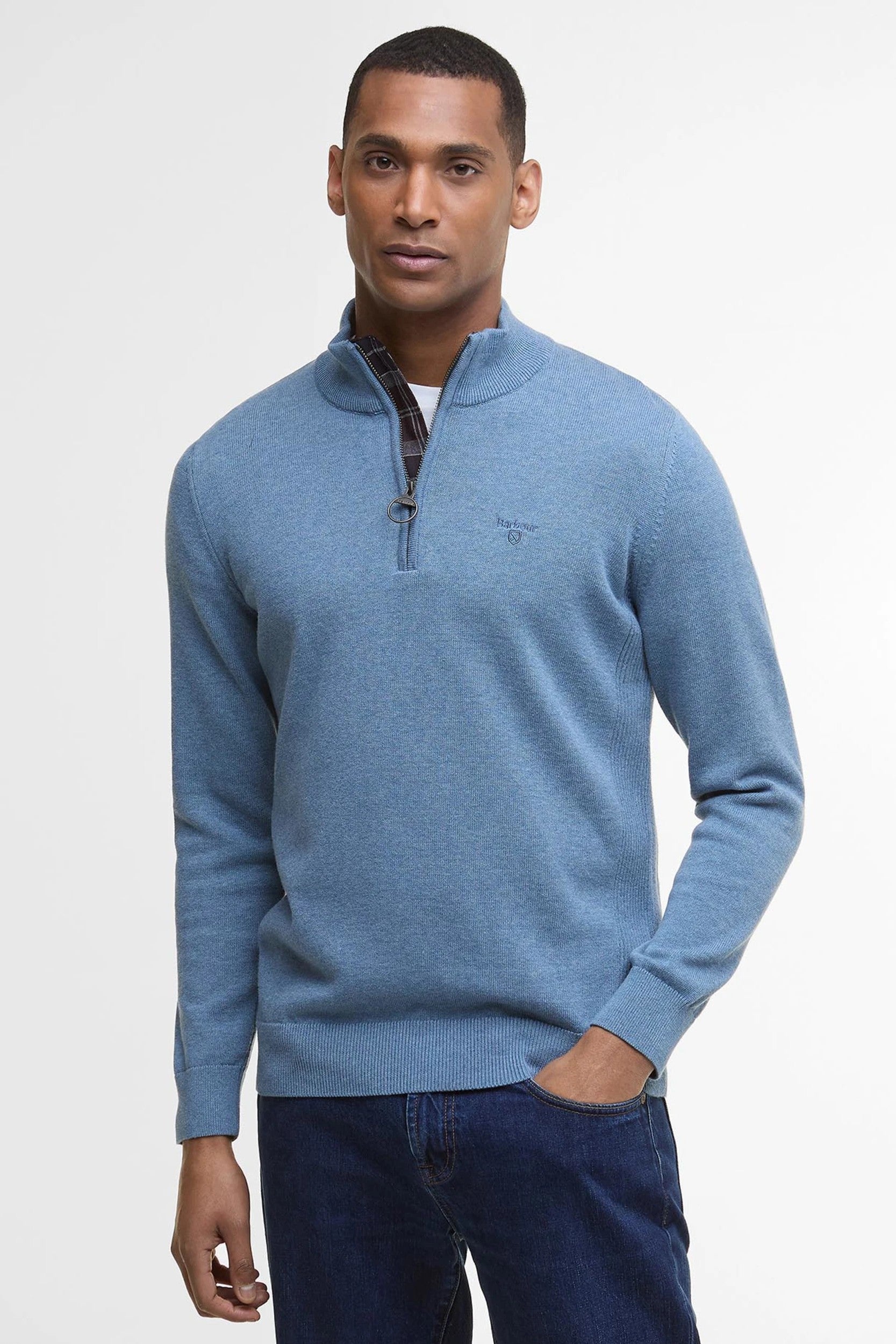 Barbour Cotton Half-Zip Jumper MKN1074