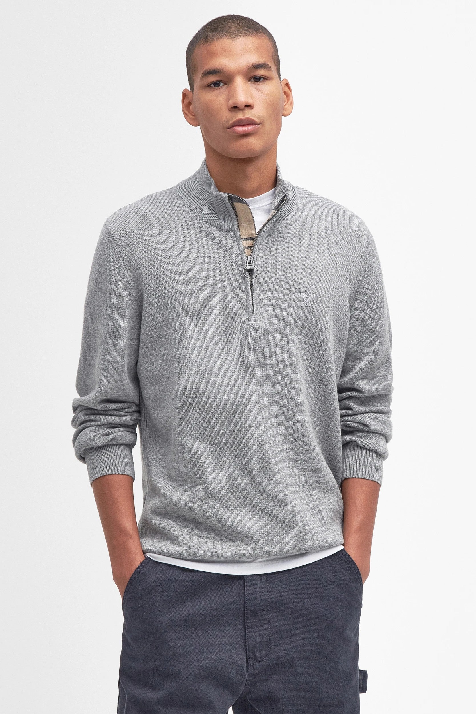 Barbour Cotton Half-Zip Jumper MKN1074