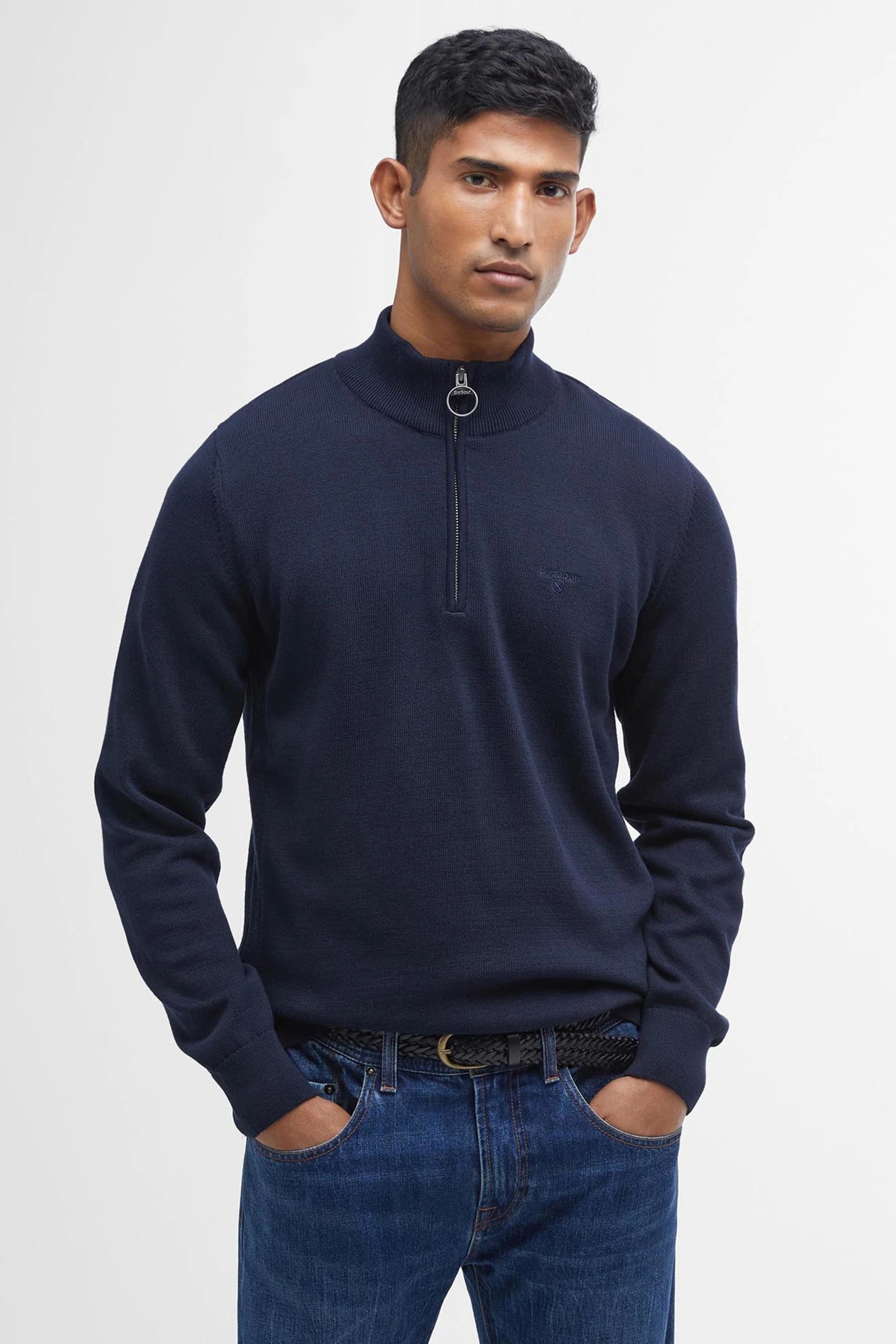 Barbour Cotton Half-Zip Jumper MKN1074