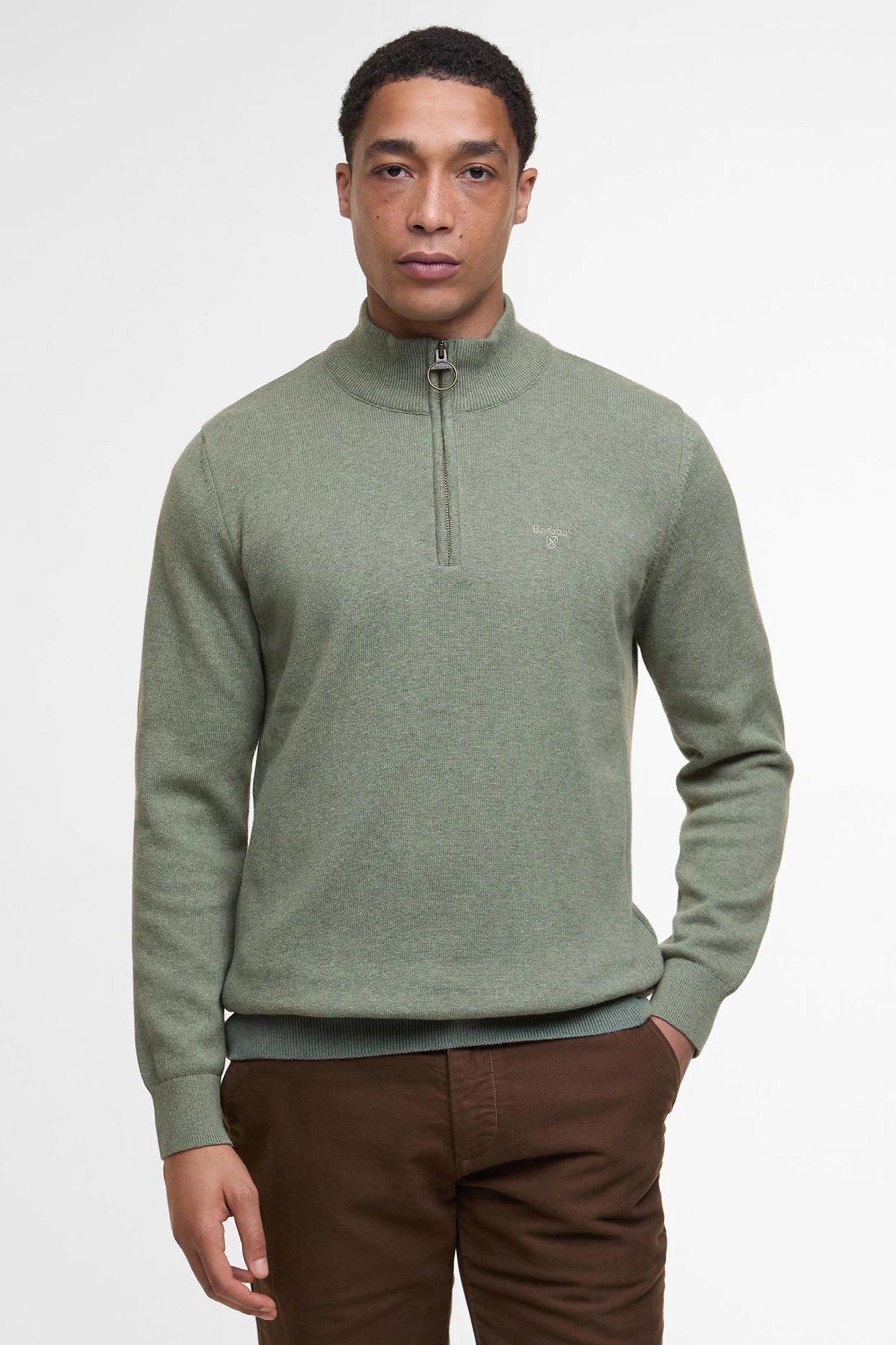 Barbour Cotton Half-Zip Jumper MKN1074