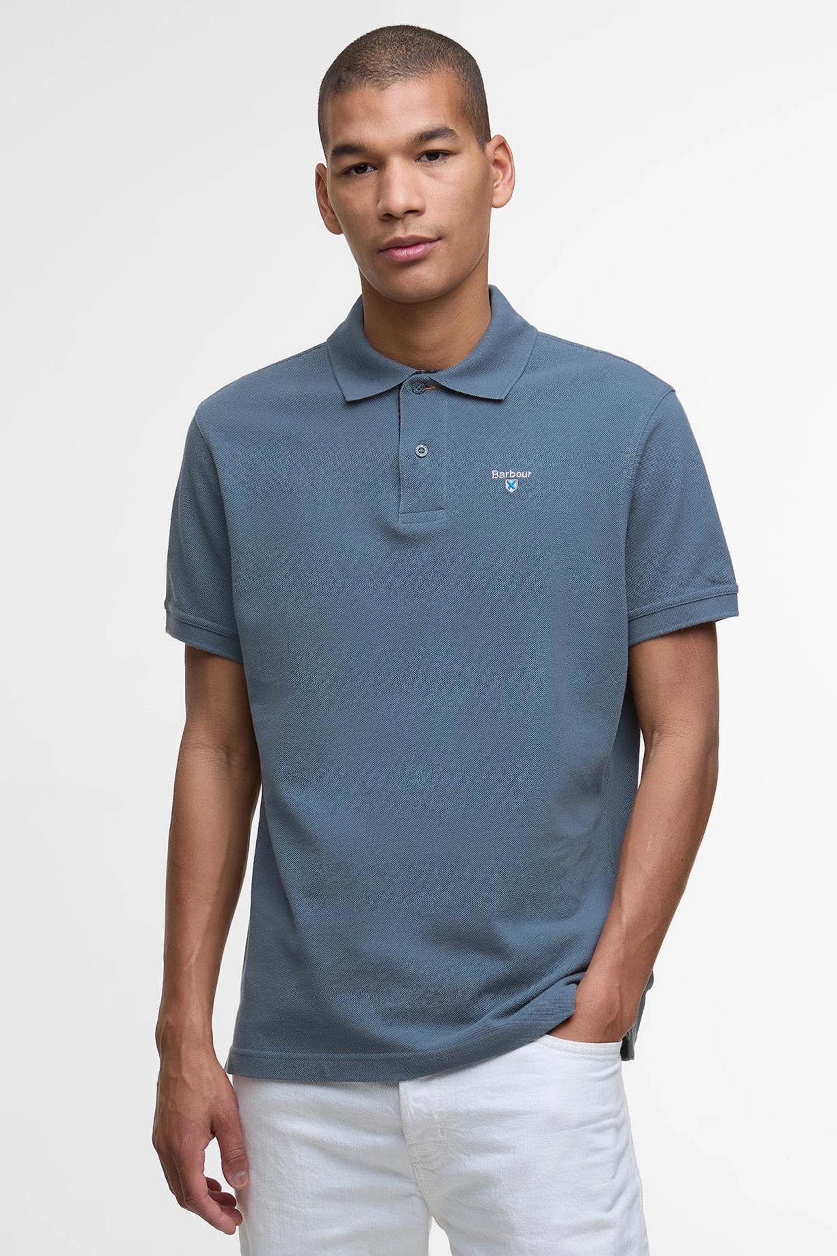 Barbour Tartan Pique Polo Shirt MML0012