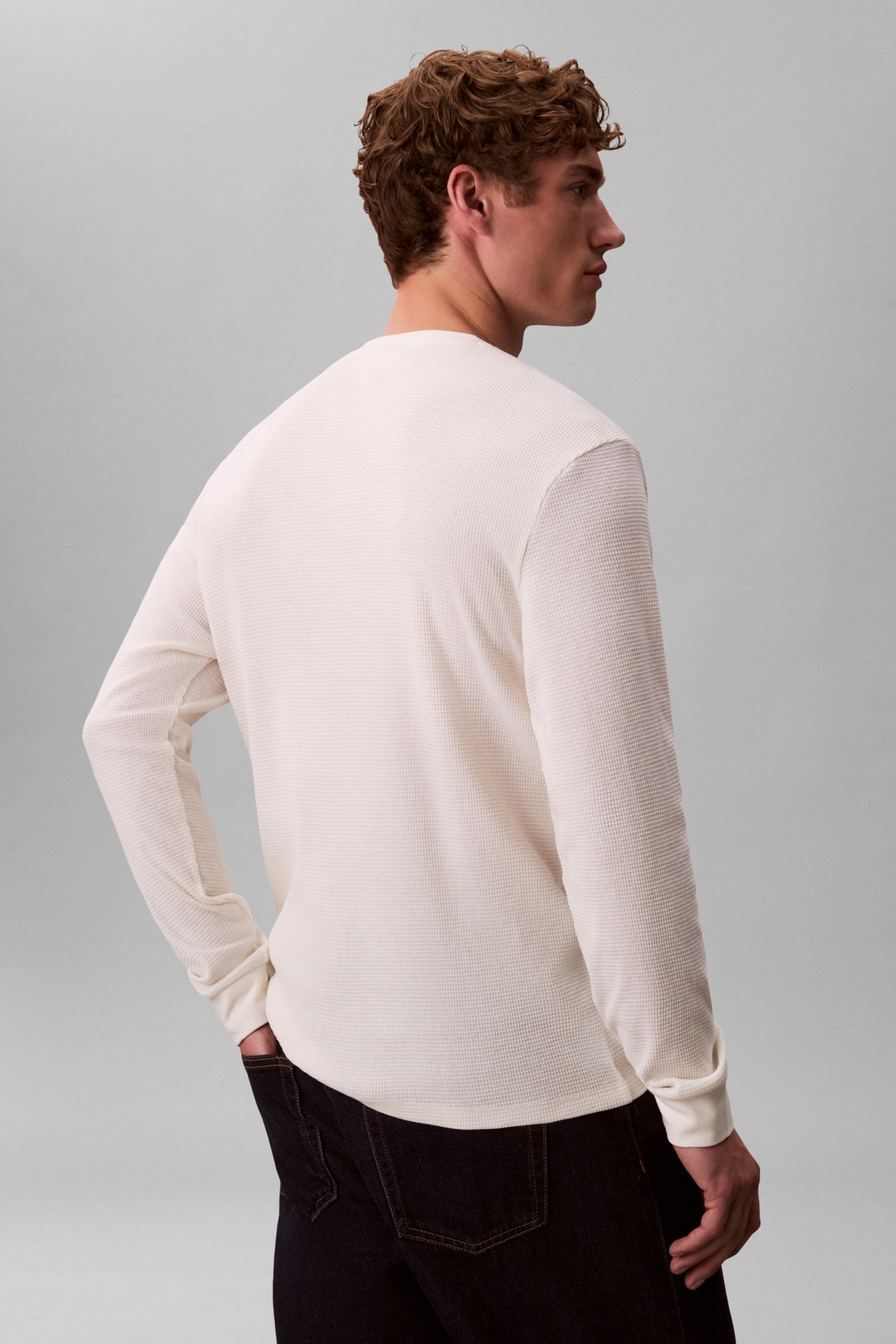 Calvin Klein Jeans Long Sleeve Waffle T-shirt