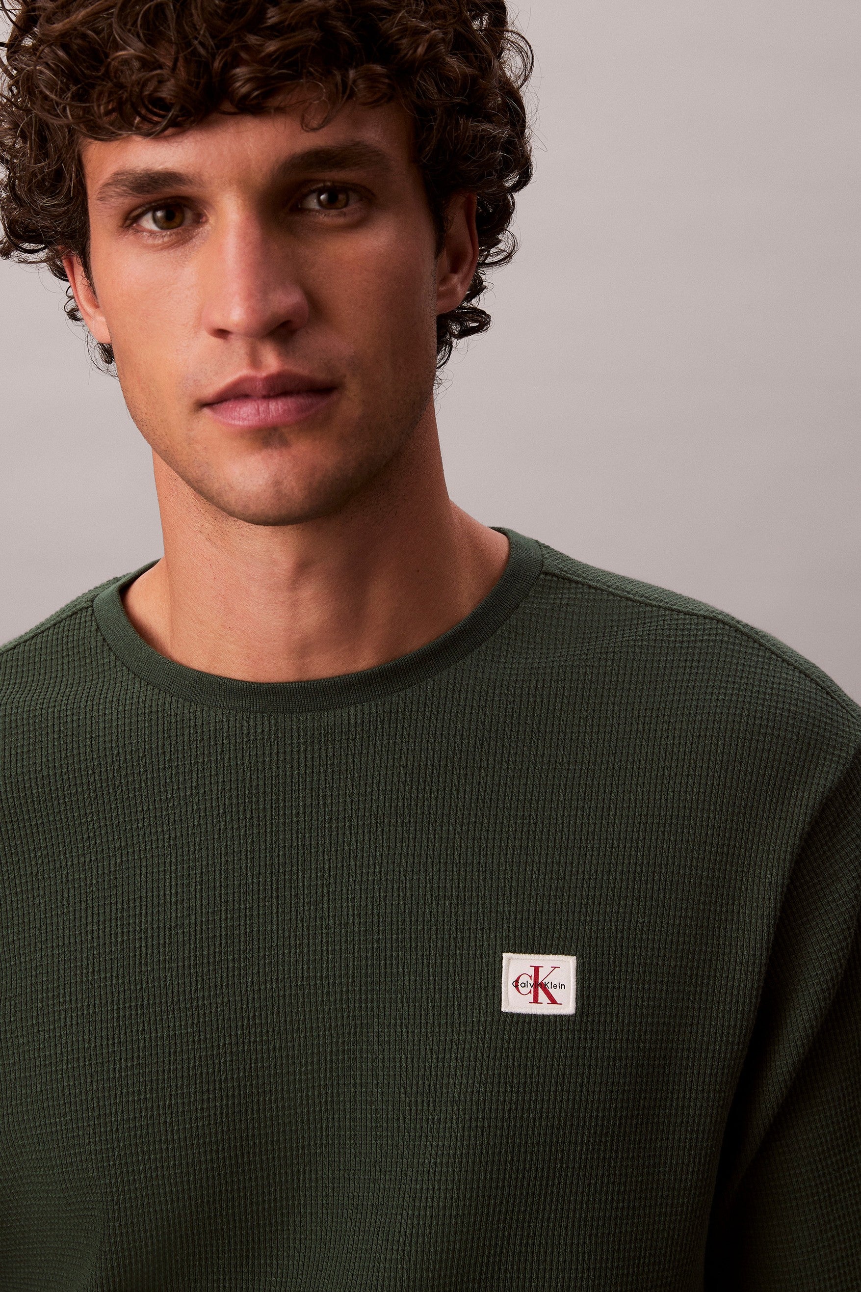 Calvin Klein Jeans Long Sleeve Waffle T-shirt