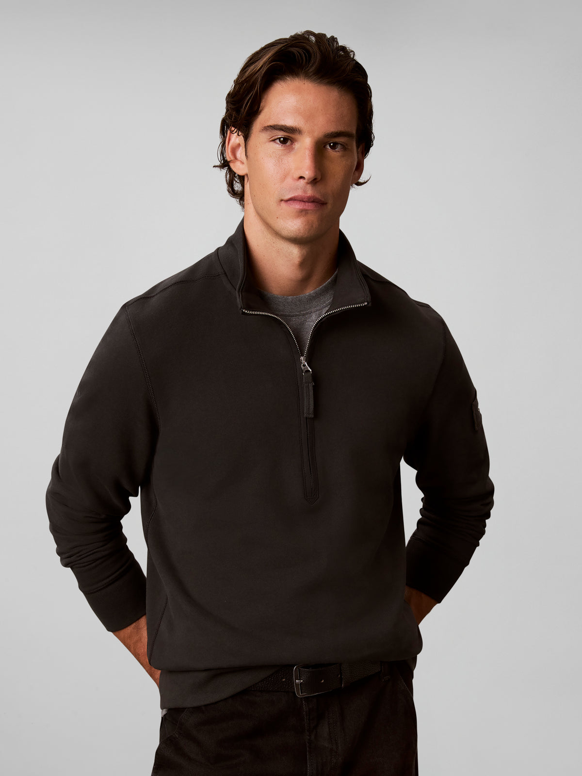 Calvin Klein 350 Terry Badge 1/4 Zip RJ203G