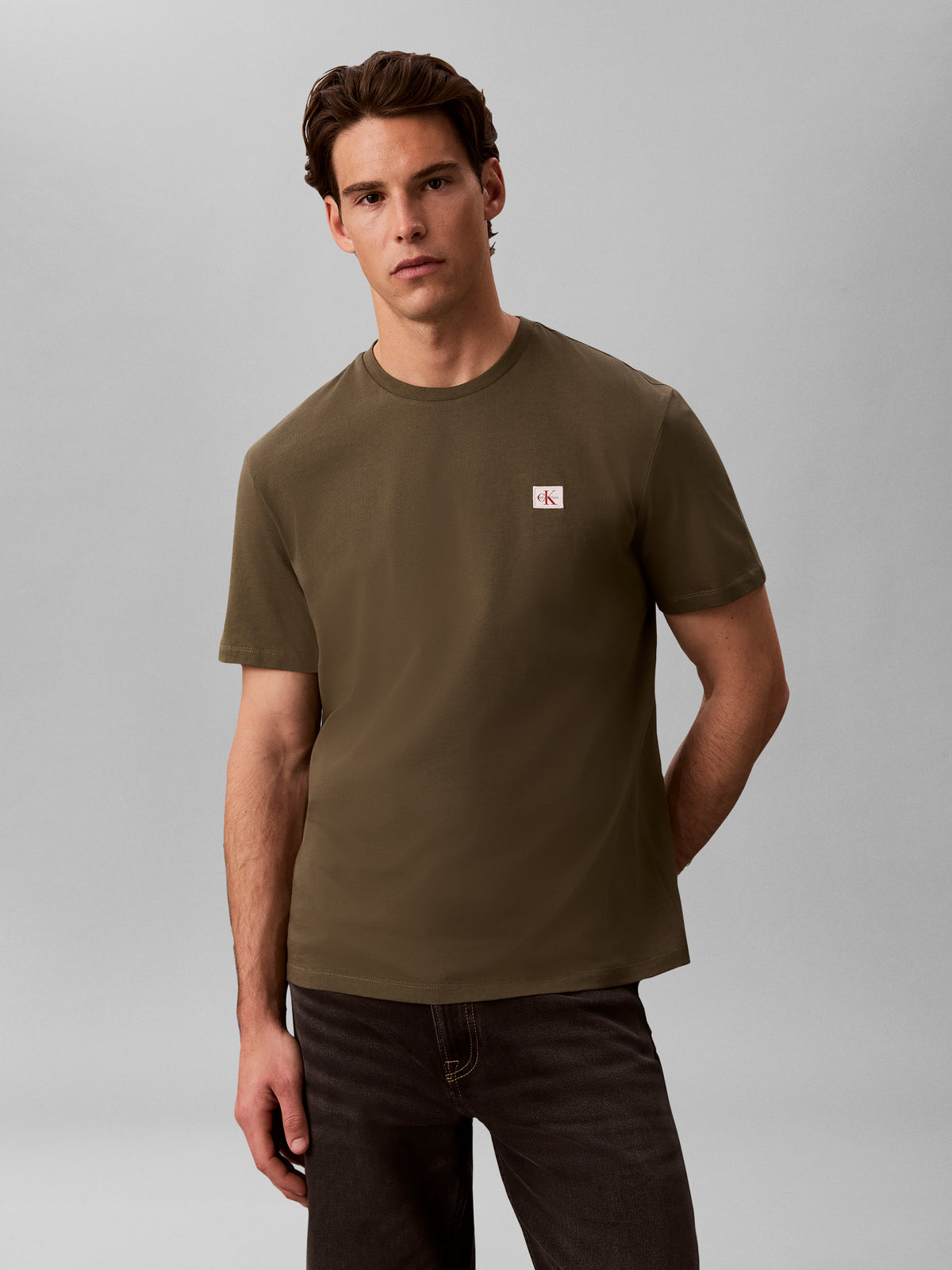 Calvin Klein Jersey Badge T-Shirt RC272G