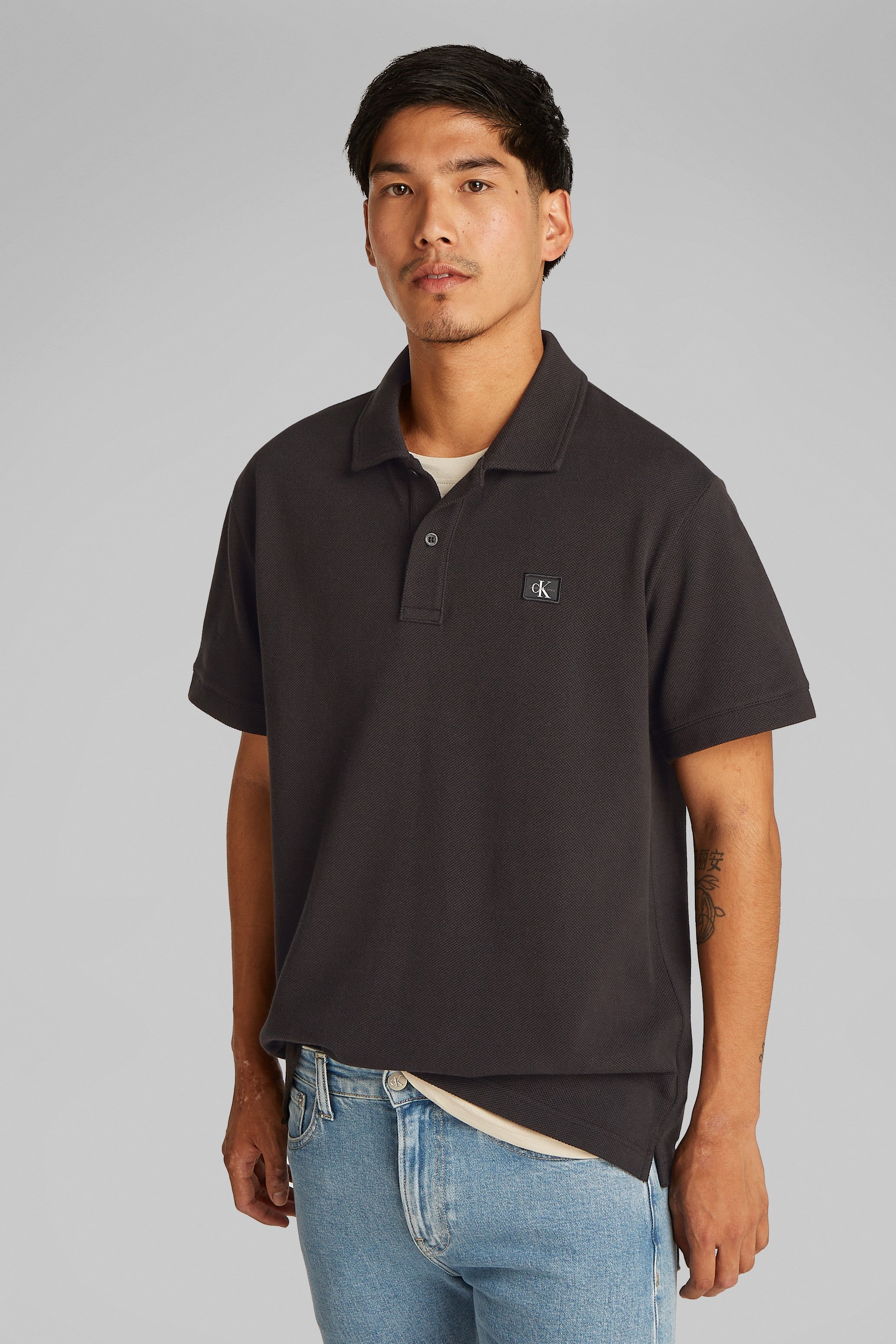 Calvin Klein Woven Label Polo Shirt