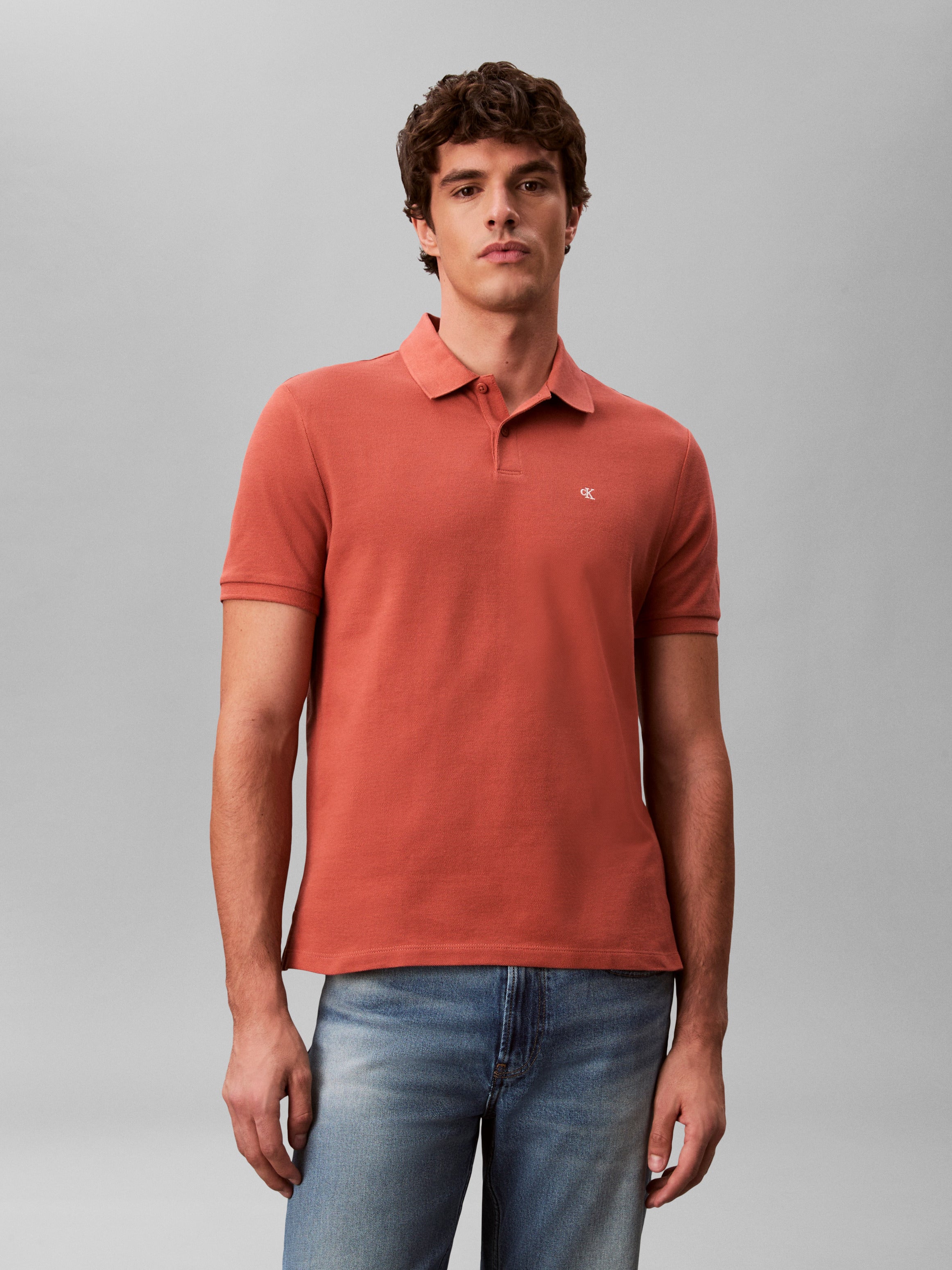 Calvin Klein Cotton Pique Classic Polo Shirt EM269