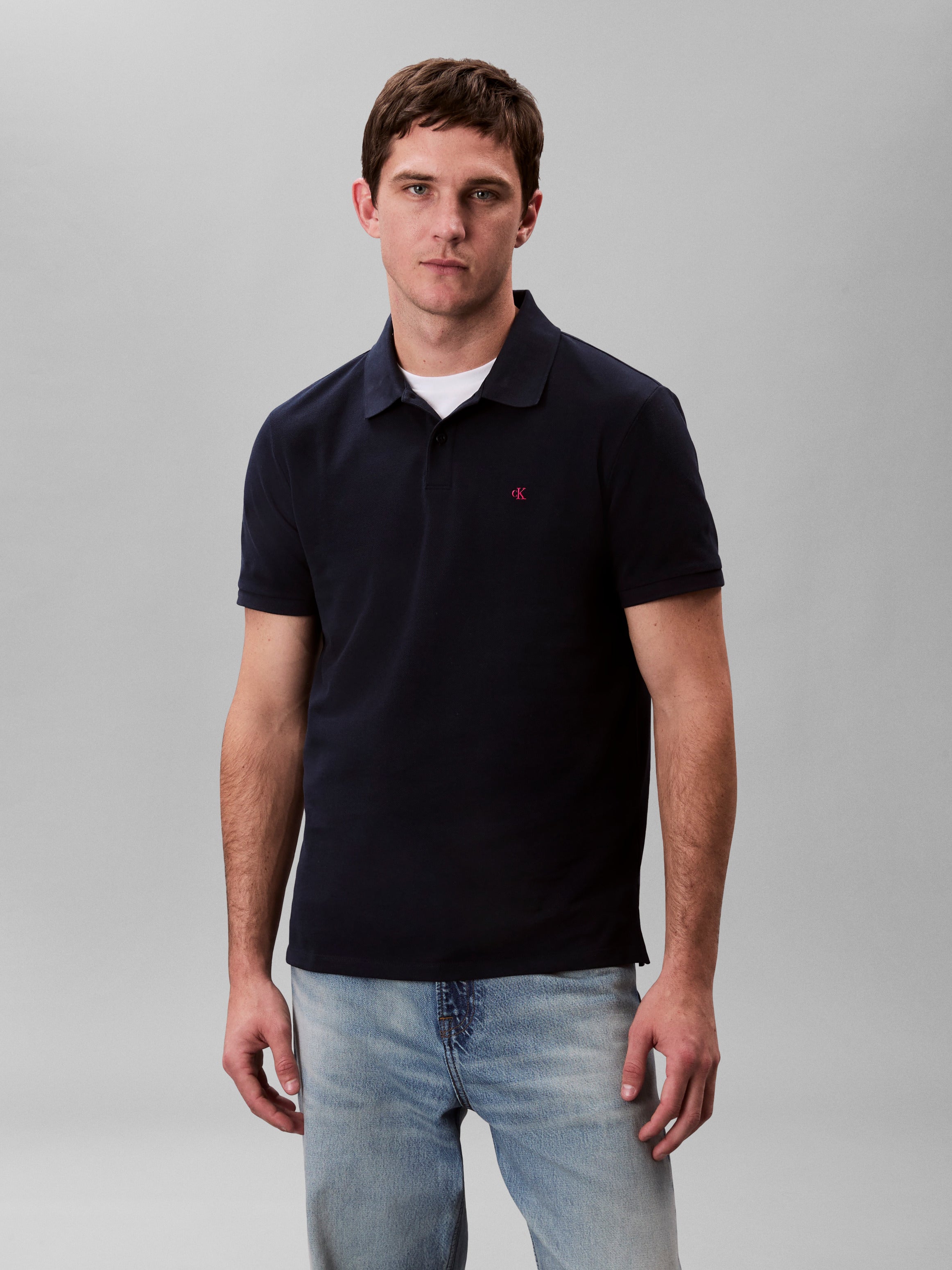 Calvin Klein Cotton Pique Classic Polo Shirt EM269