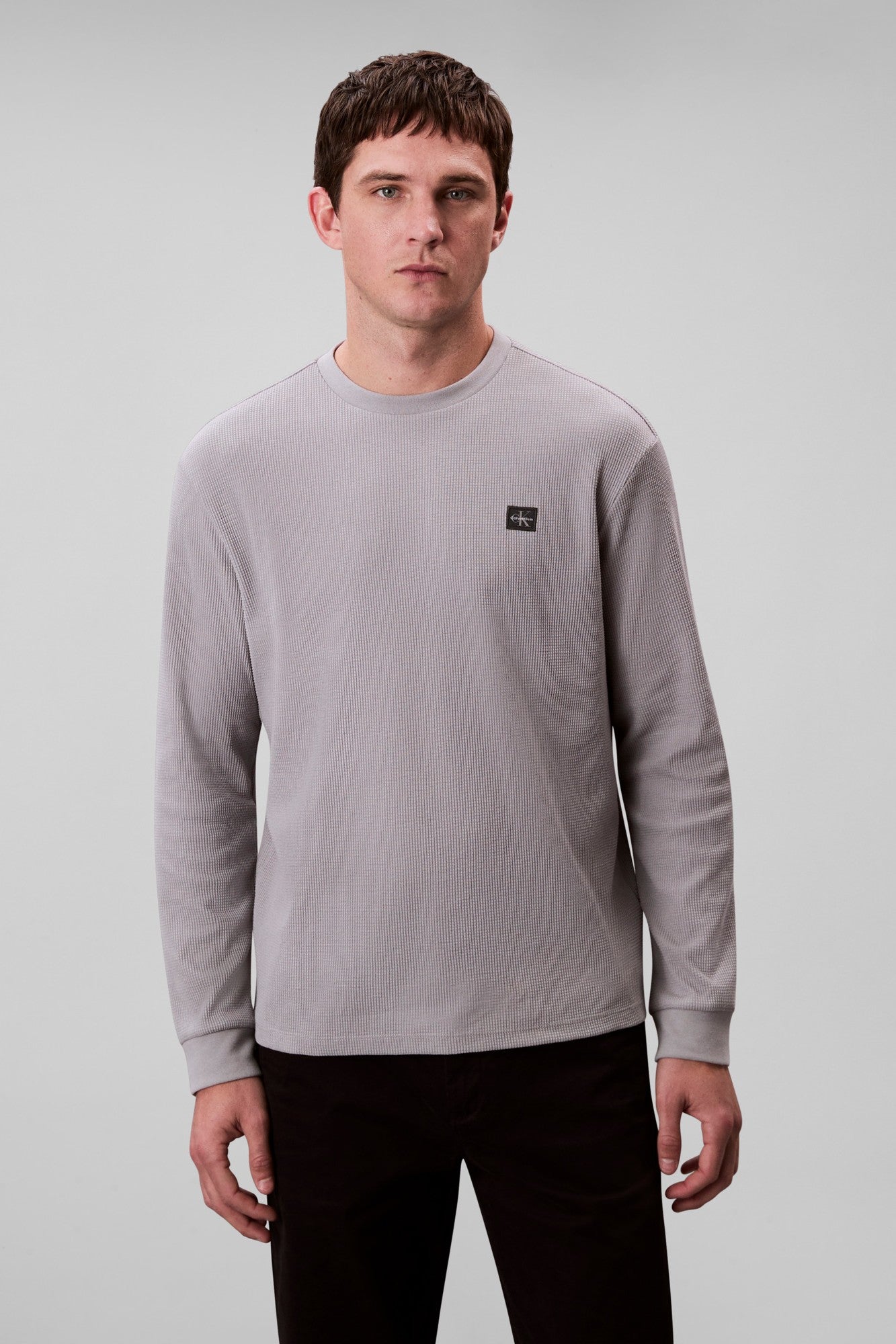 Calvin Klein Jeans Long Sleeve Waffle T-shirt