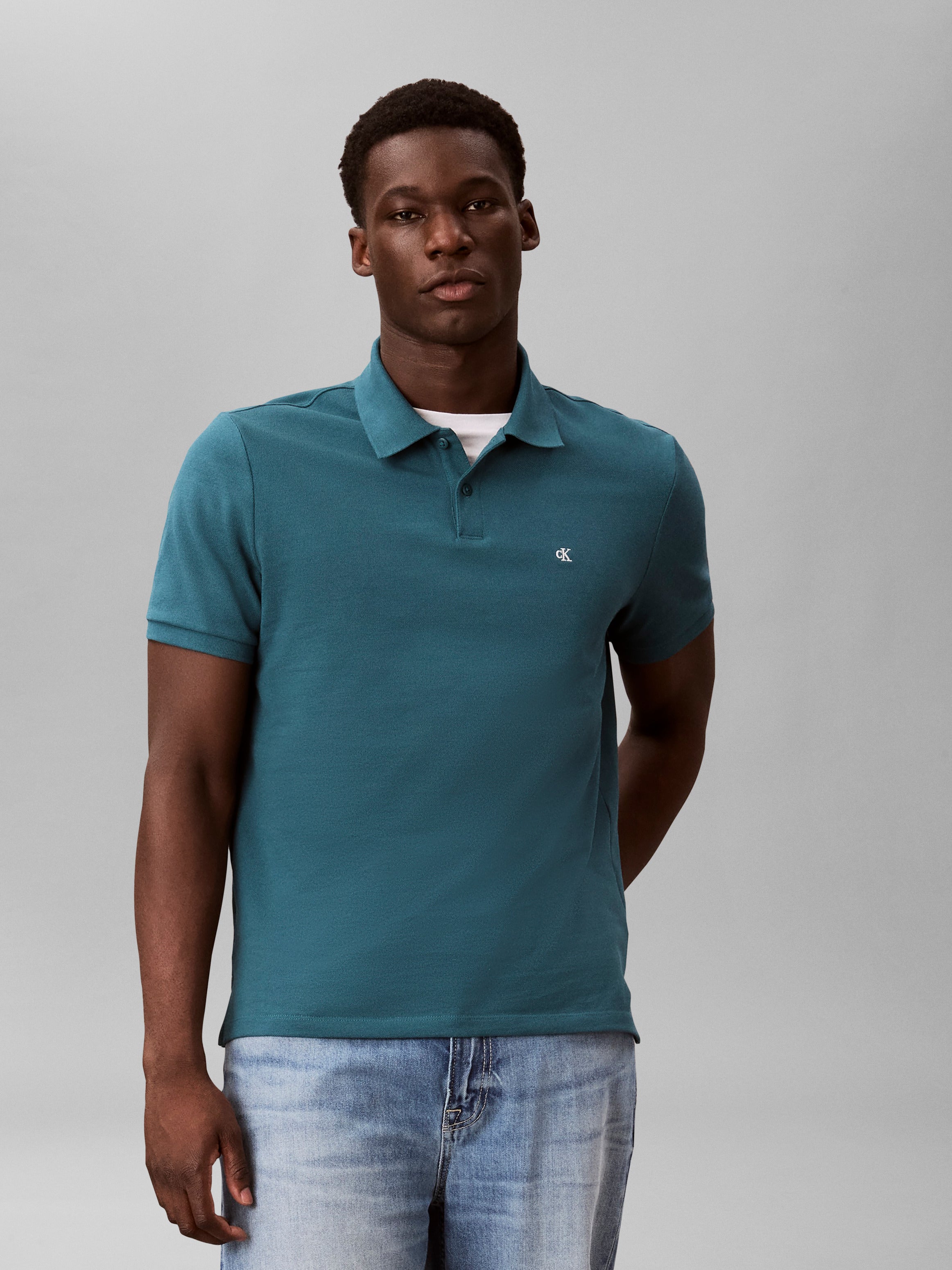 Calvin Klein Cotton Pique Polo Shirt EM269