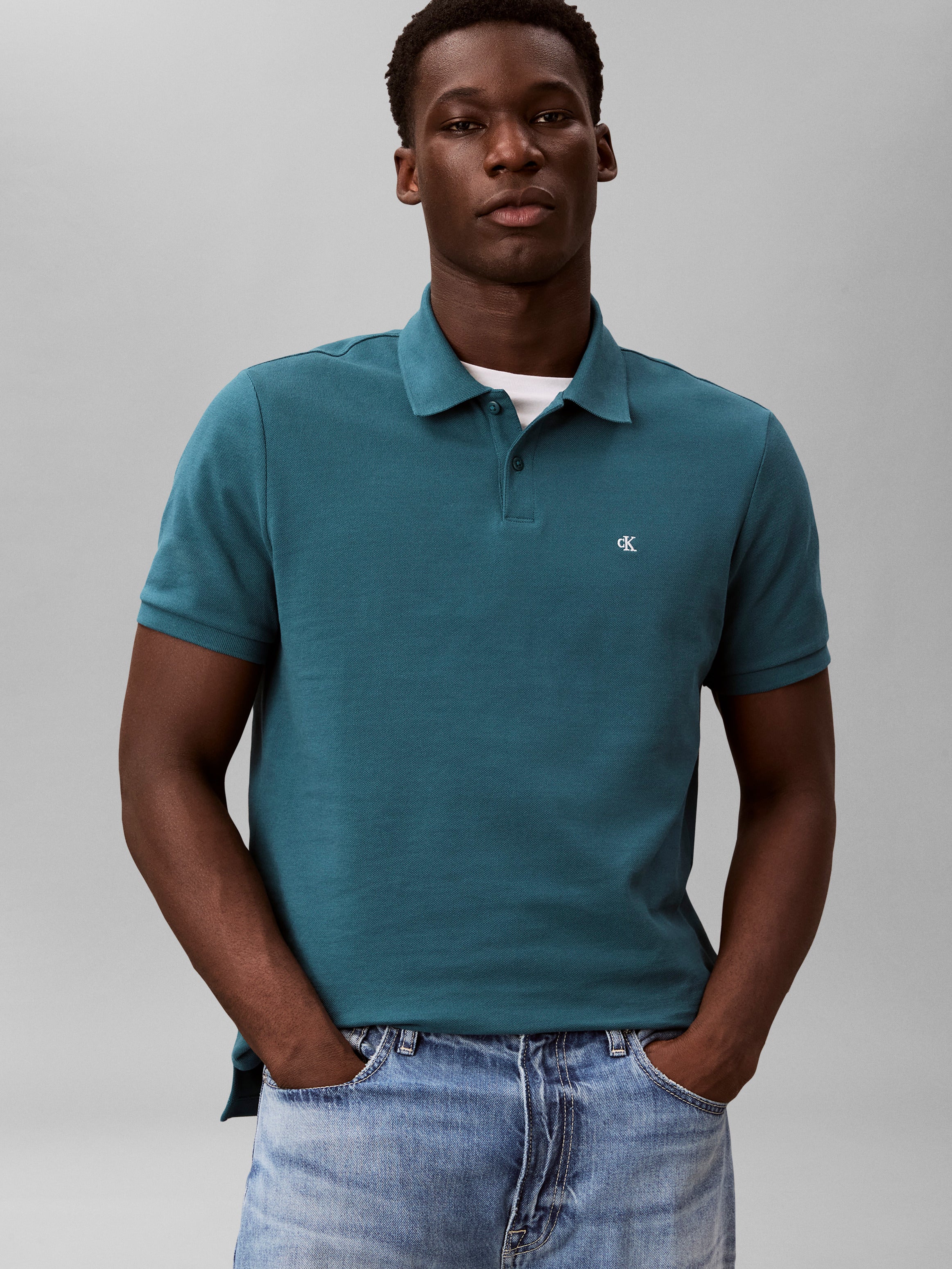 Calvin Klein Cotton Pique Polo Shirt EM269