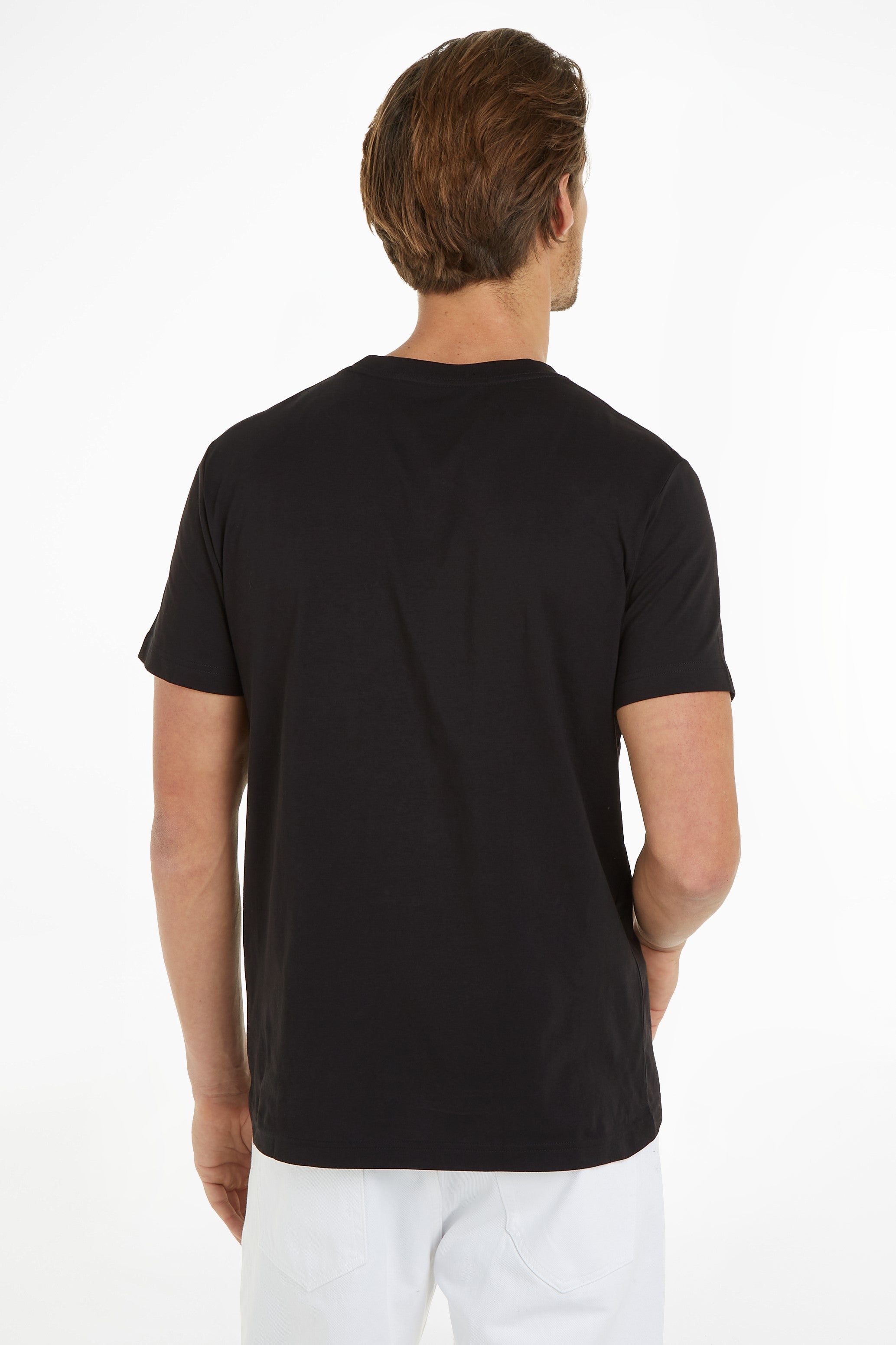 Calvin Klein Monogram Logo Badge Tee Black