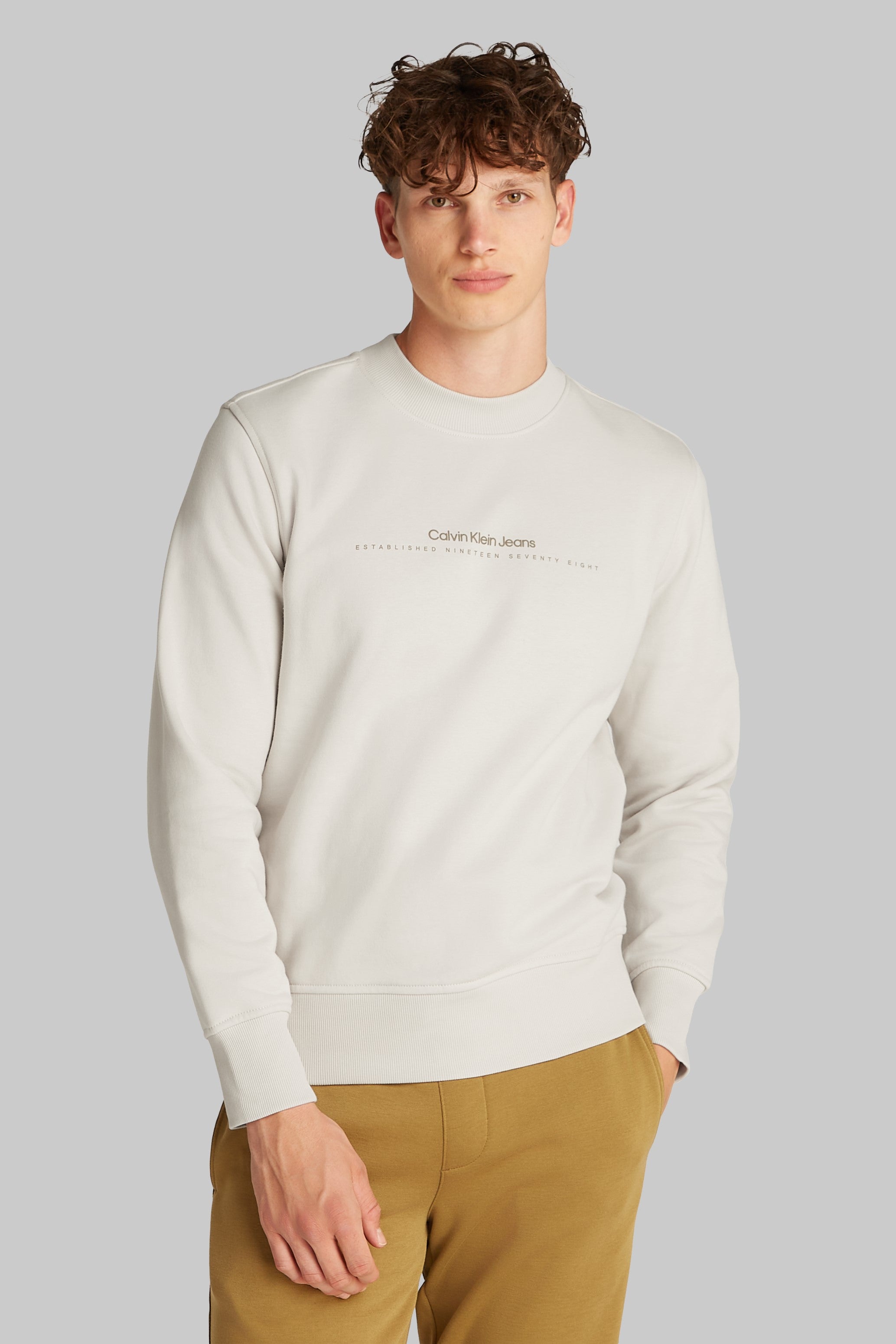 Calvin Klein Minimal Logo Crew Neck Sweatshirt