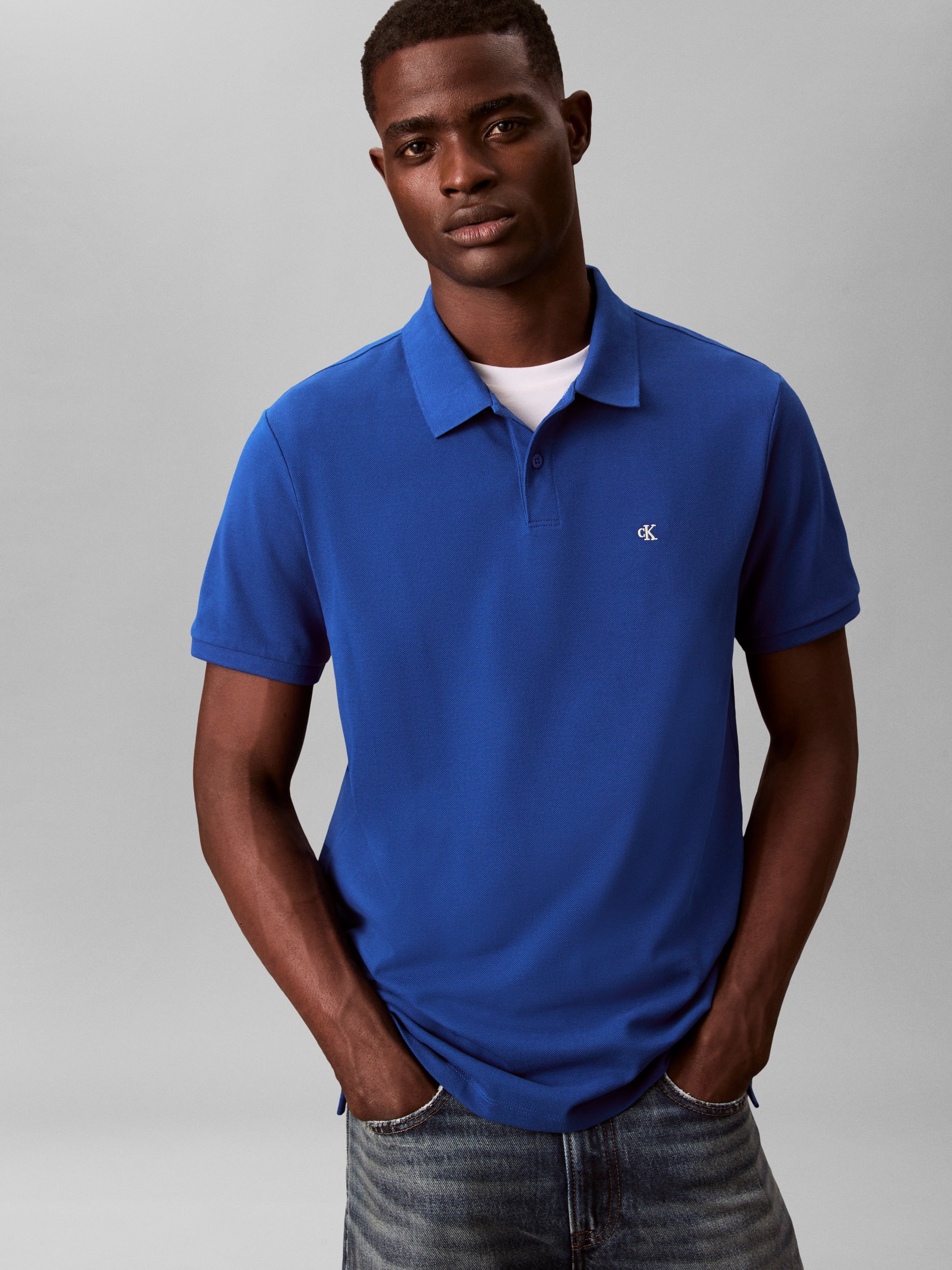 Calvin Klein Cotton Pique Classic Polo Shirt EM269
