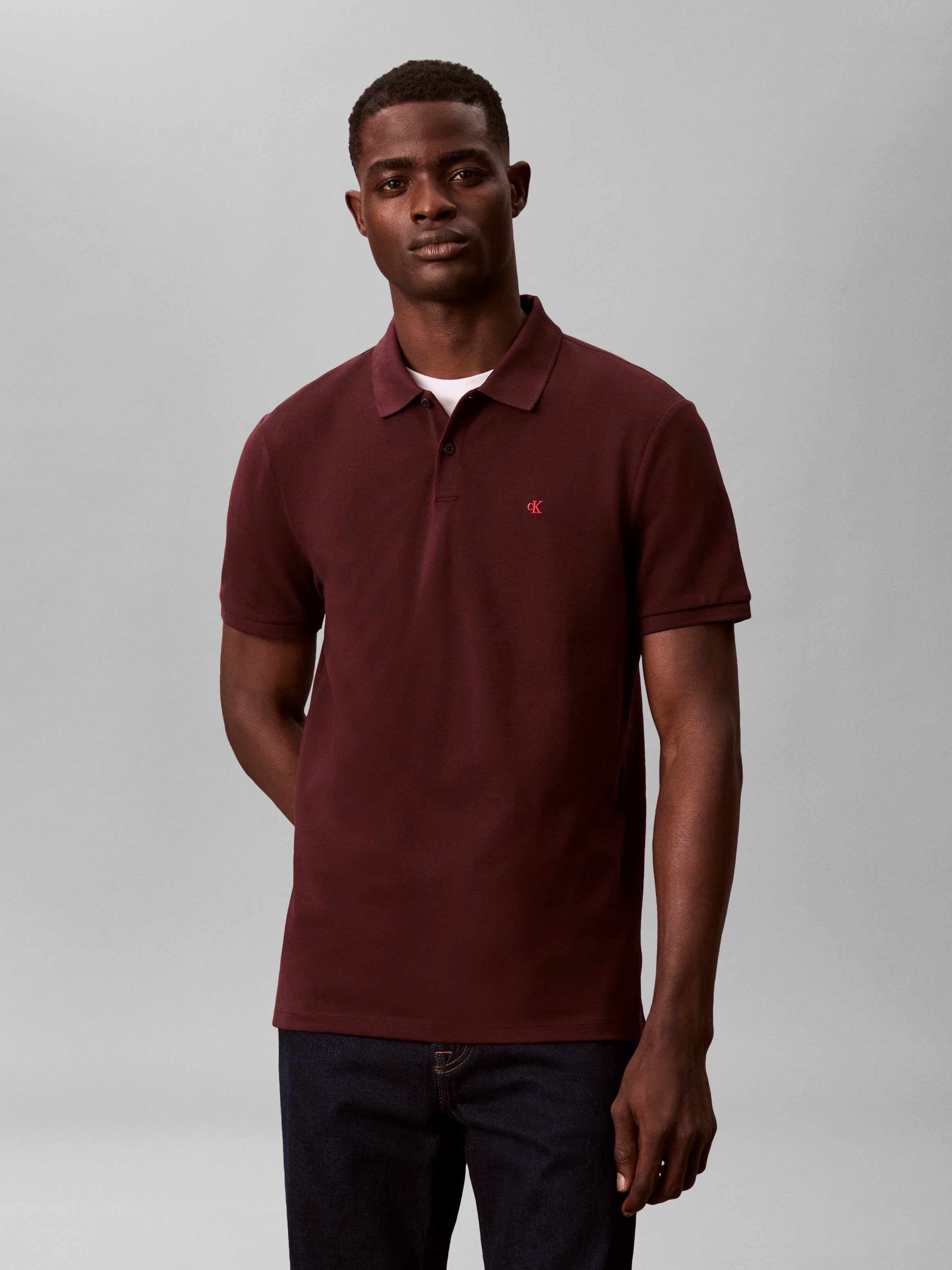 Calvin Klein Cotton Pique Classic Polo Shirt EM269