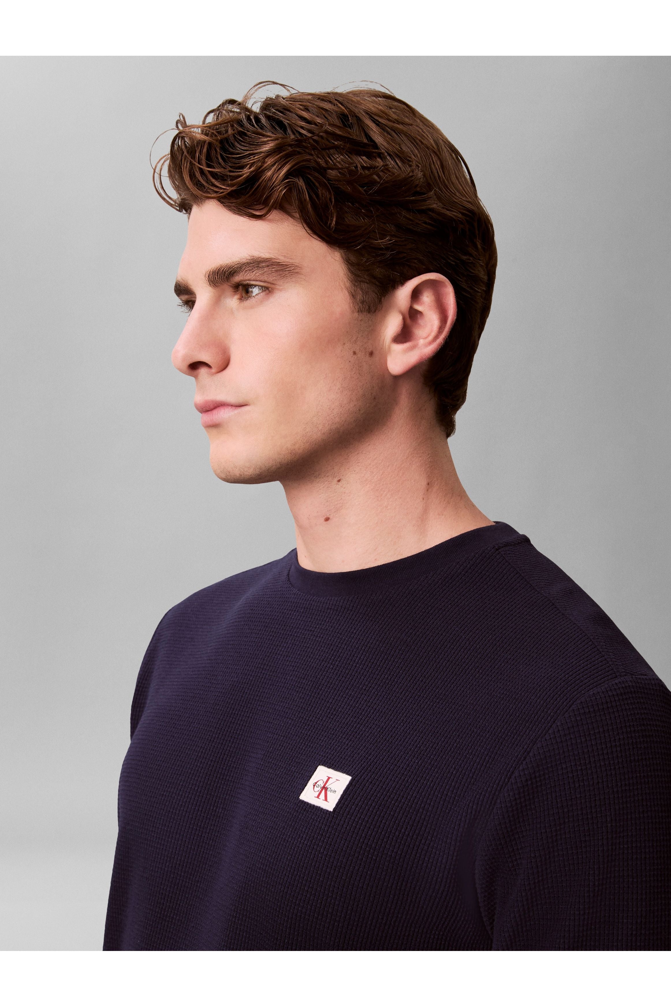 Calvin Klein Long Sleeve Waffle T-shirt EM217