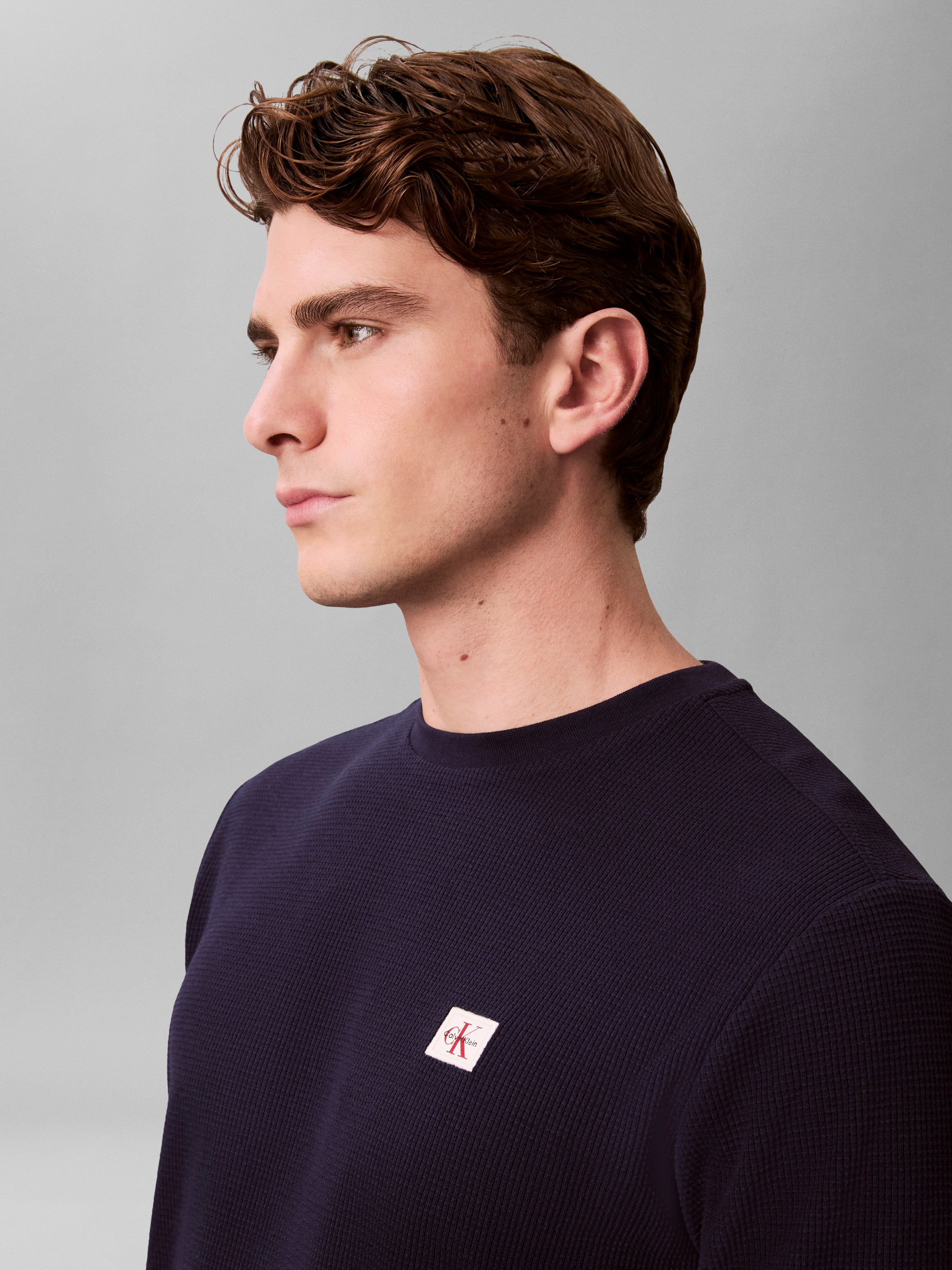 Calvin Klein Long Sleeve Waffle T-shirt EM217